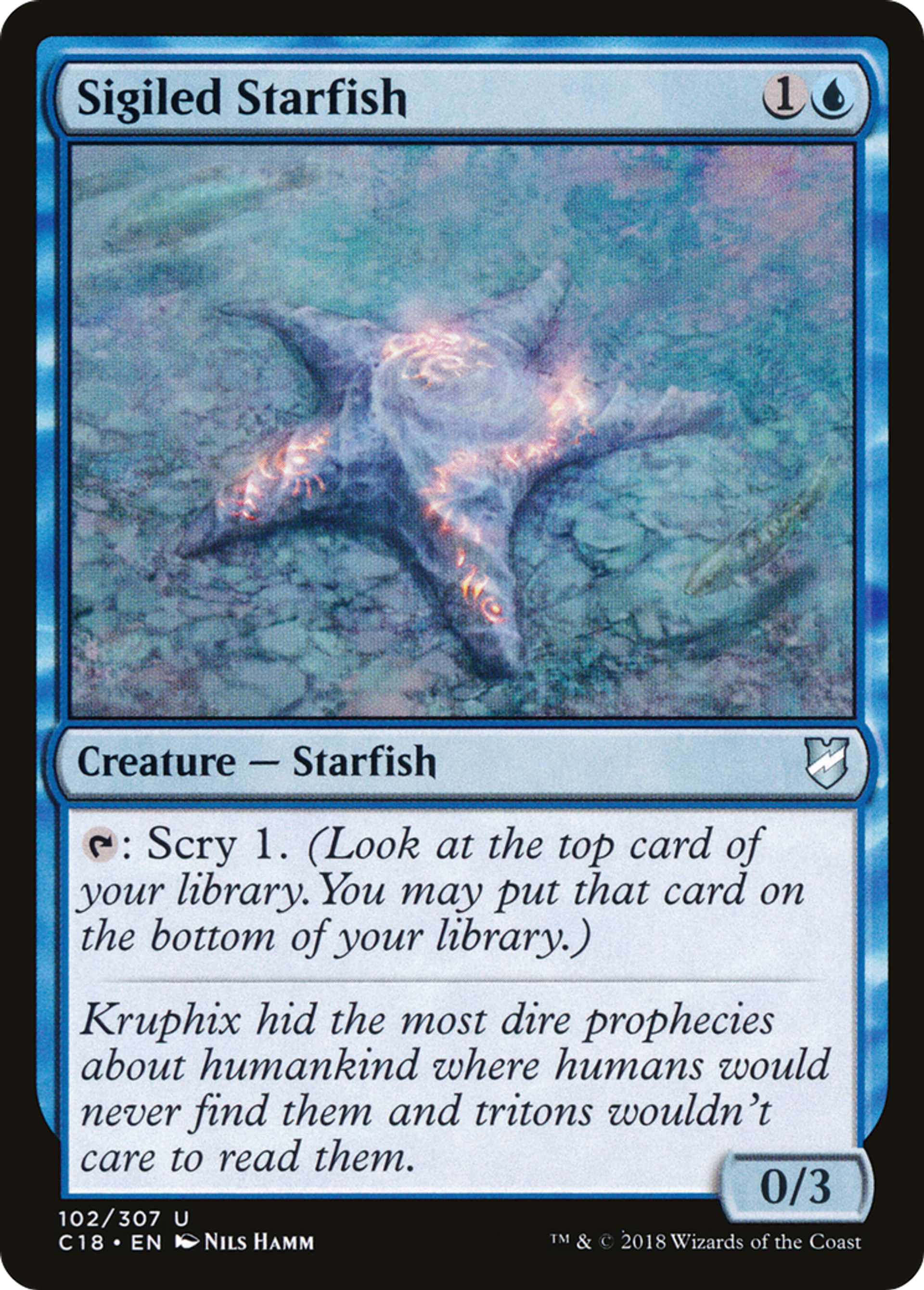 Sigiled Starfish — Commander 2018 — Magic: The Gathering