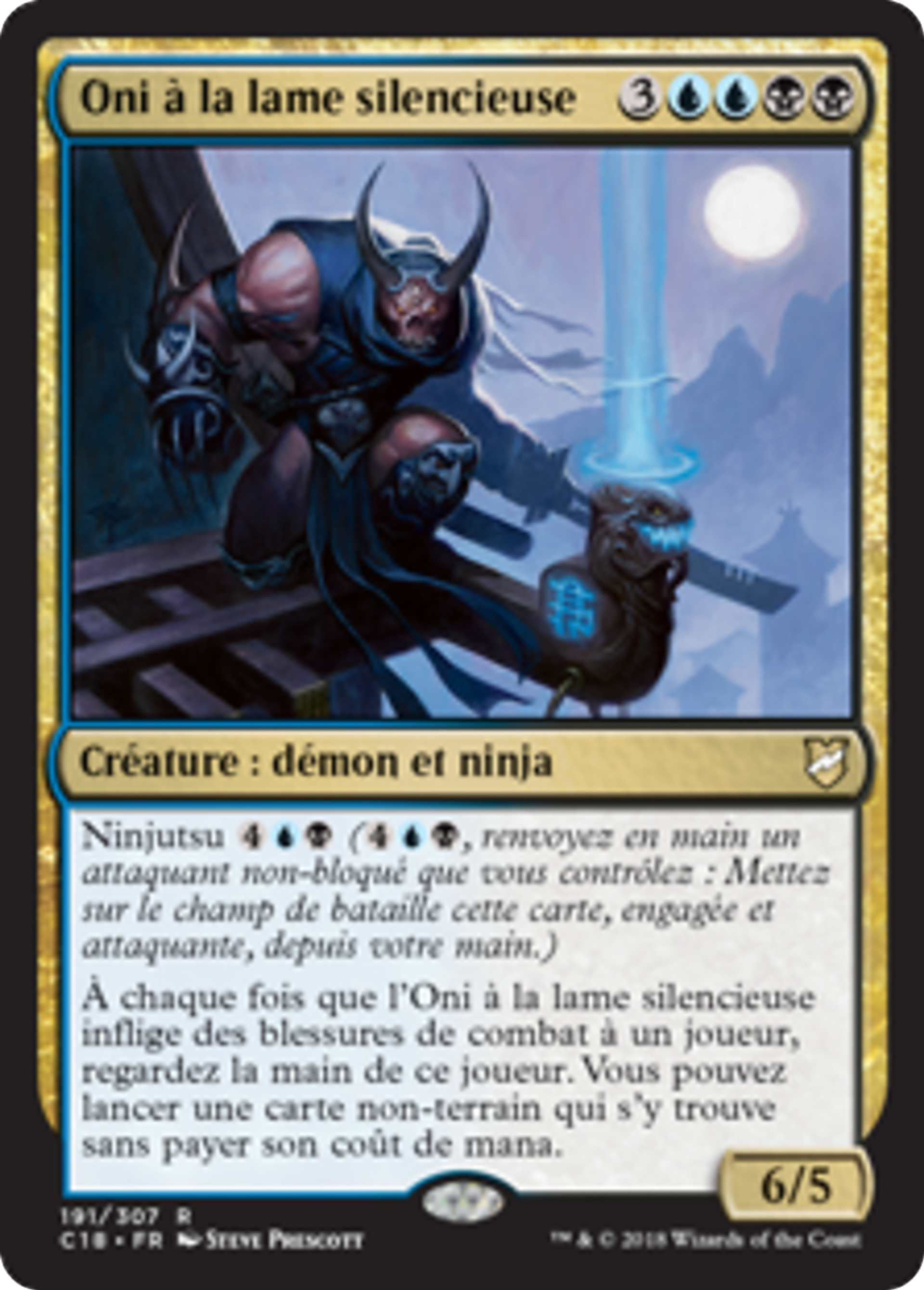 Oni à la lame silencieuse — Commander 2018 — Magic: The Gathering