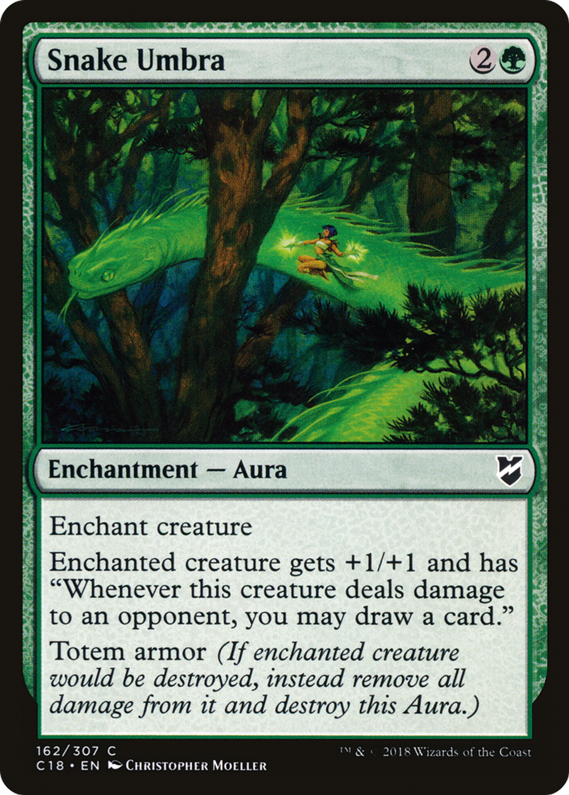 Snake Umbra — Commander 2018 — Magic: The Gathering