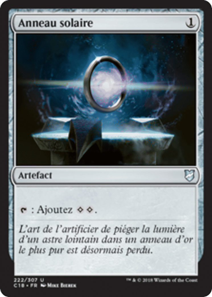 Anneau solaire — Commander 2018 — Magic: The Gathering