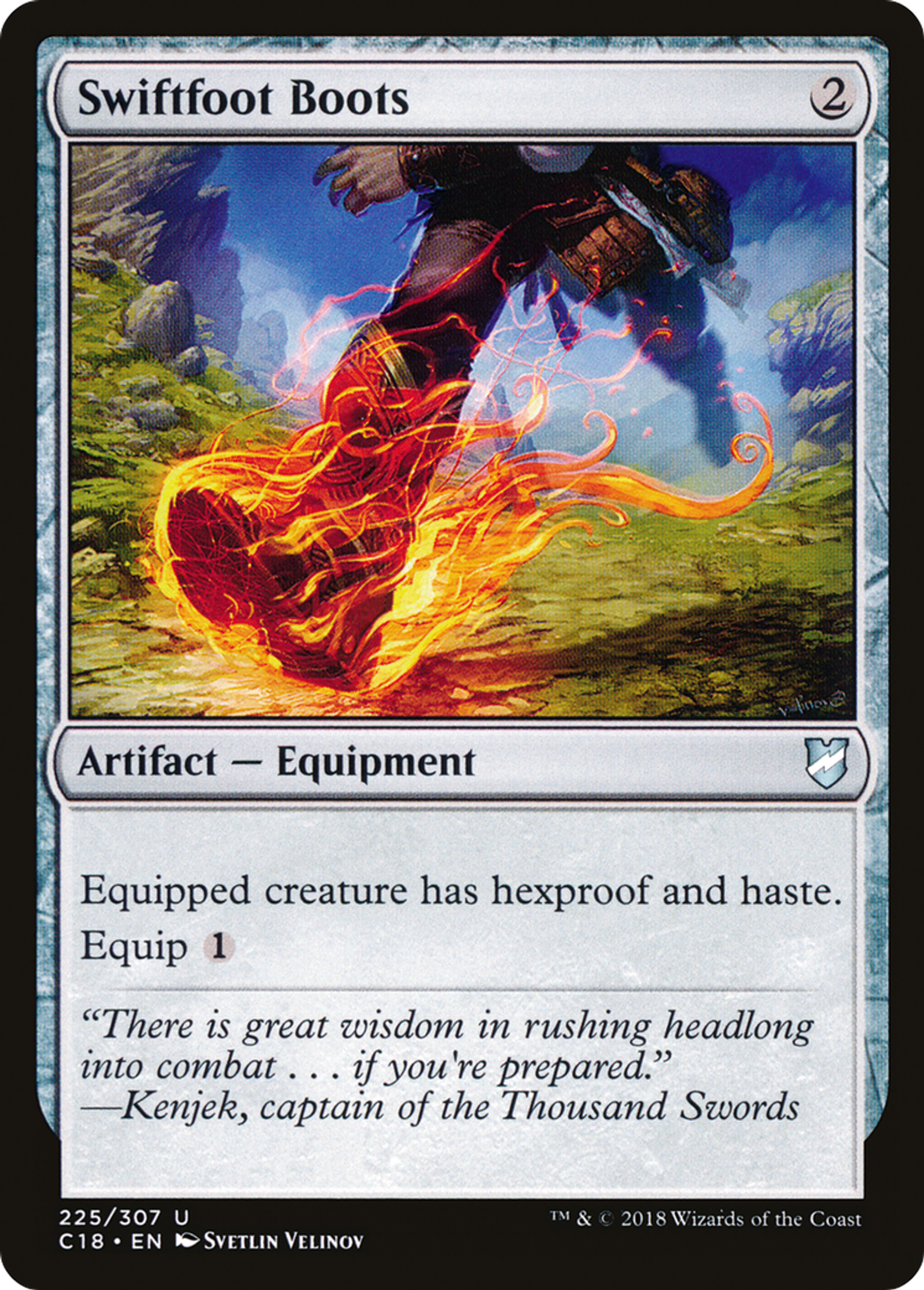 Swiftfoot Boots — Commander 2018 — Magic: The Gathering