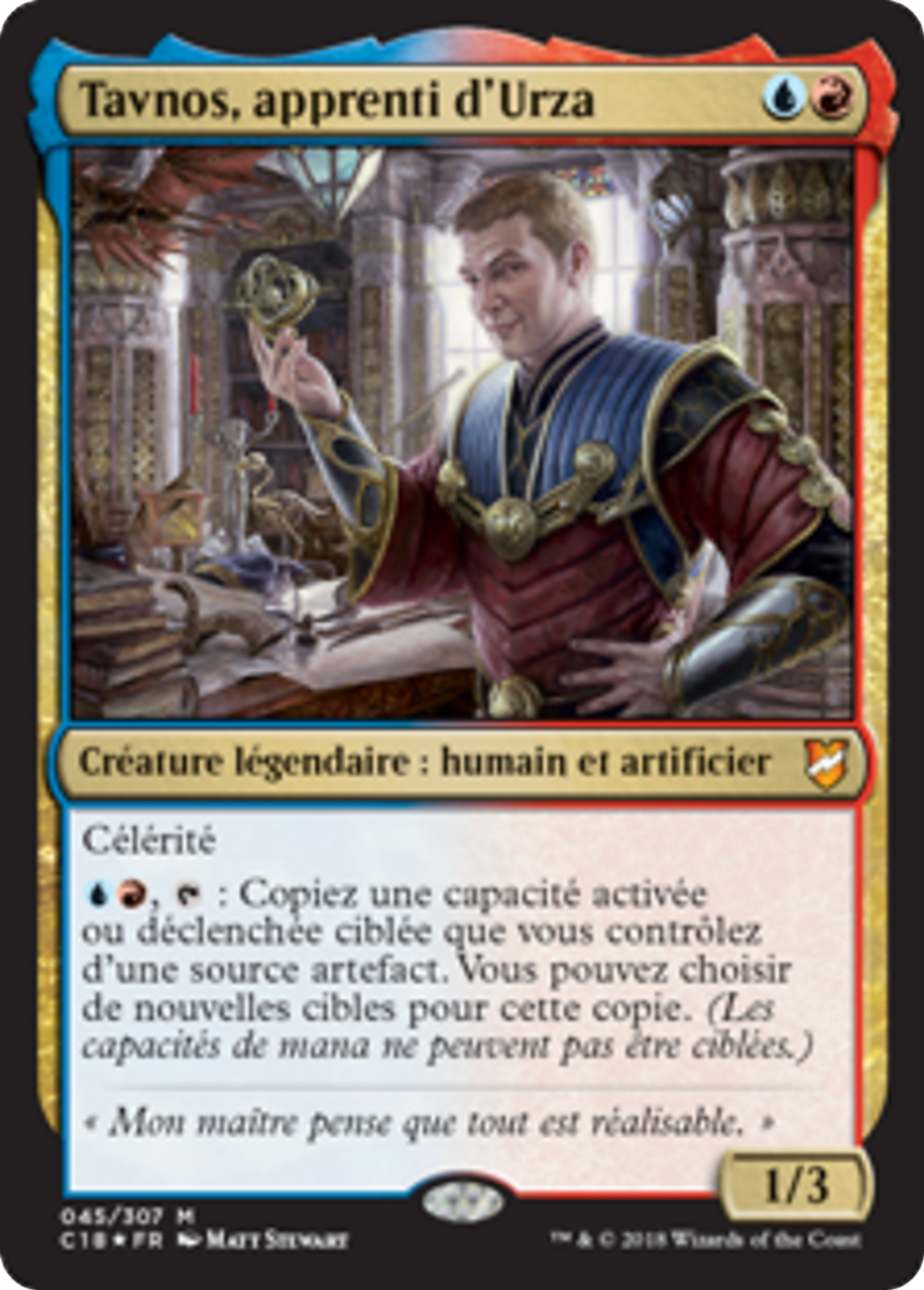 Tavnos, apprenti d'Urza — Commander 2018 — Magic: The Gathering