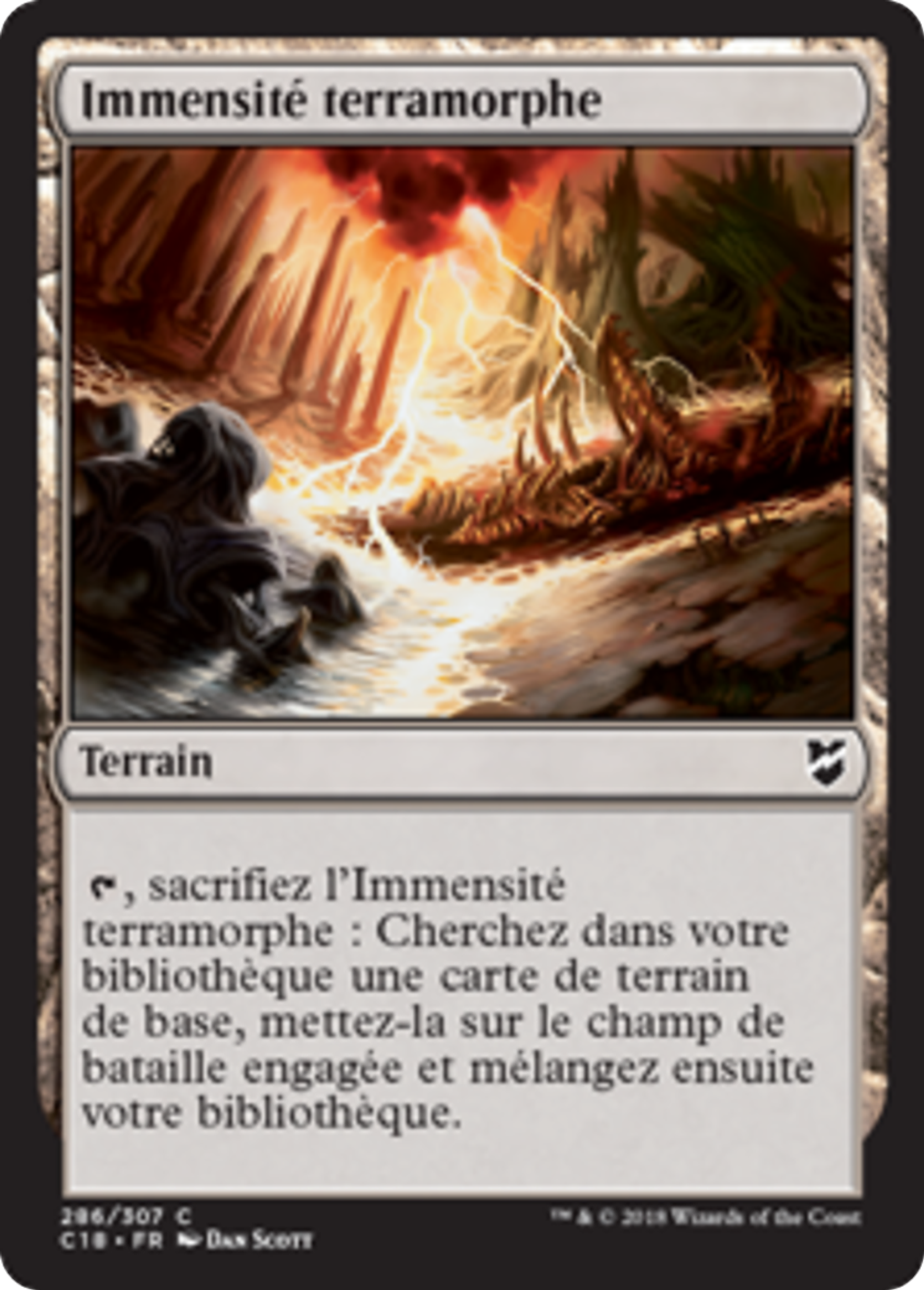 Immensité terramorphe — Commander 2018 — Magic: The Gathering