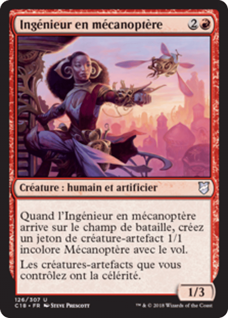 Ingénieur en mécanoptère — Commander 2018 — Magic: The Gathering