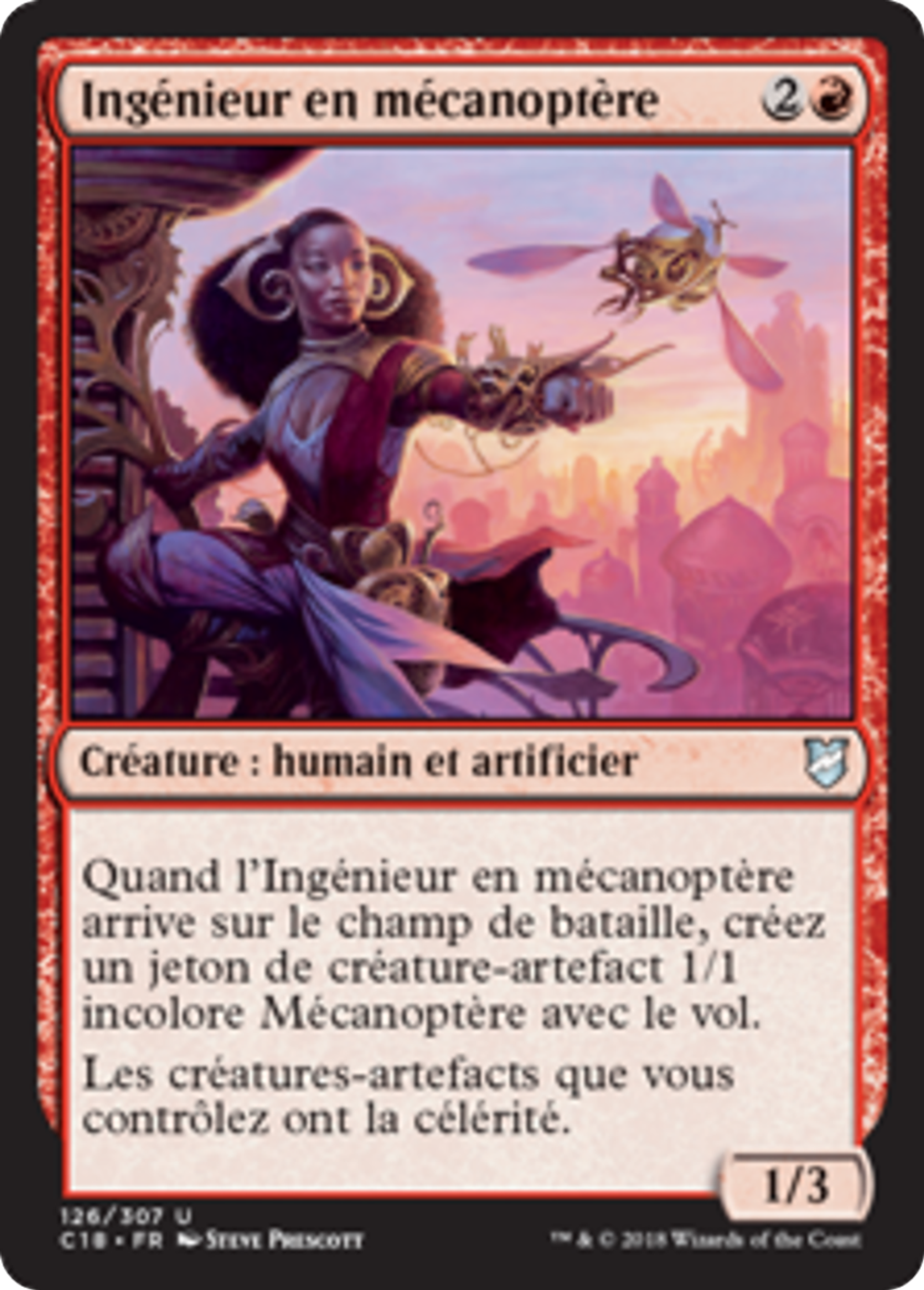 Ingénieur en mécanoptère — Commander 2018 — Magic: The Gathering