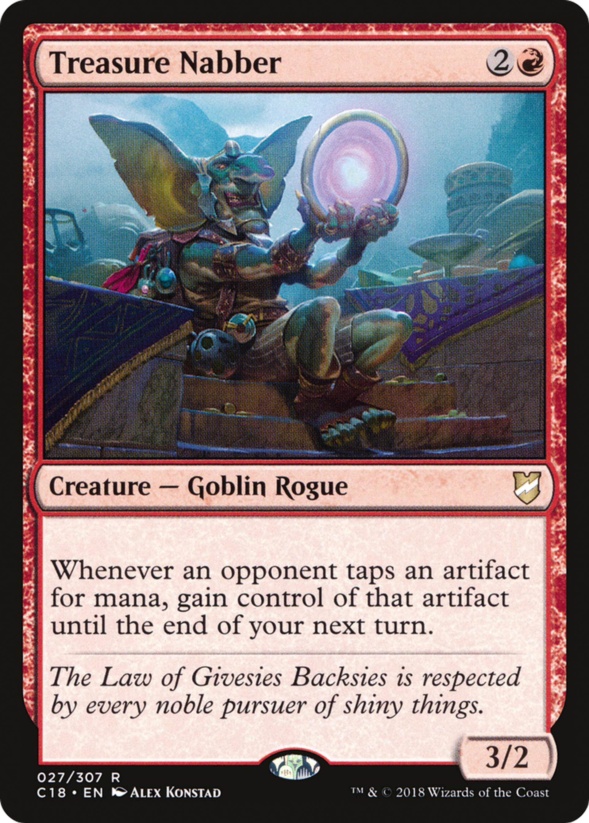 Treasure Nabber — Commander 2018 — Magic: The Gathering