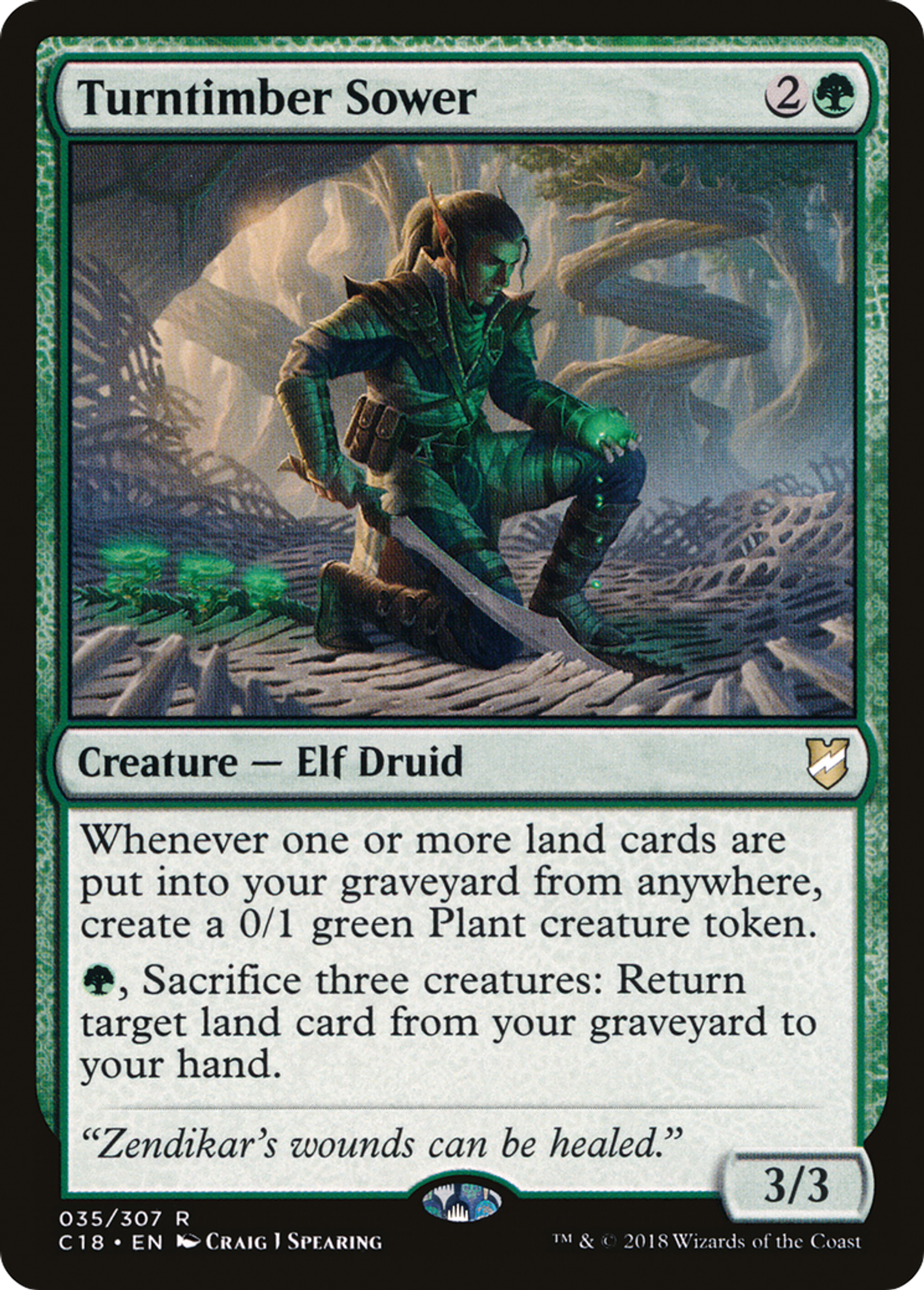 Turntimber Sower — Commander 2018 — Magic: The Gathering
