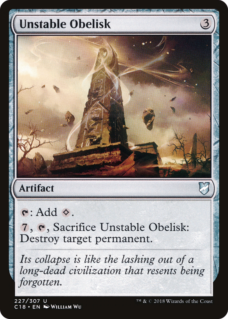 Unstable Obelisk — Commander 2018 — Magic: The Gathering