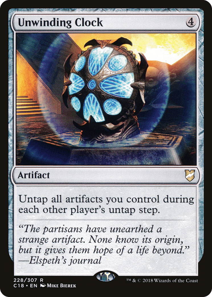 Unwinding Clock — Commander 2018 — Magic: The Gathering