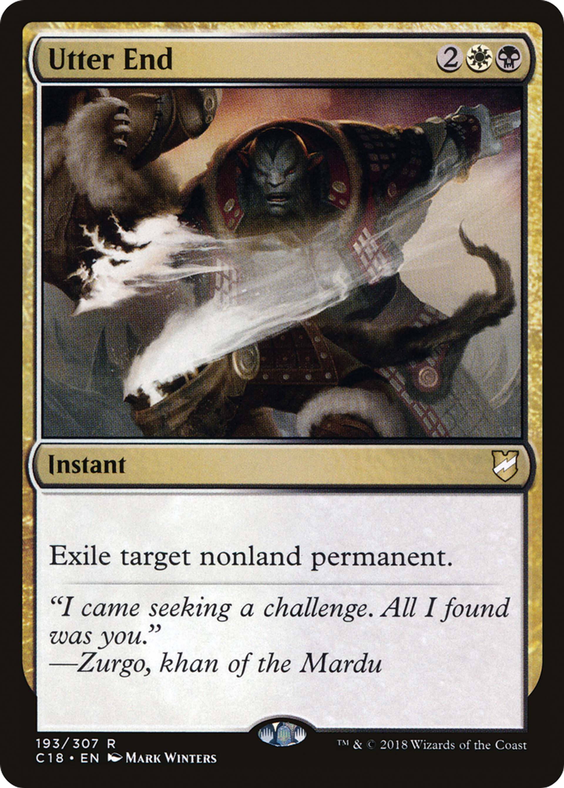 Utter End — Commander 2018 — Magic: The Gathering