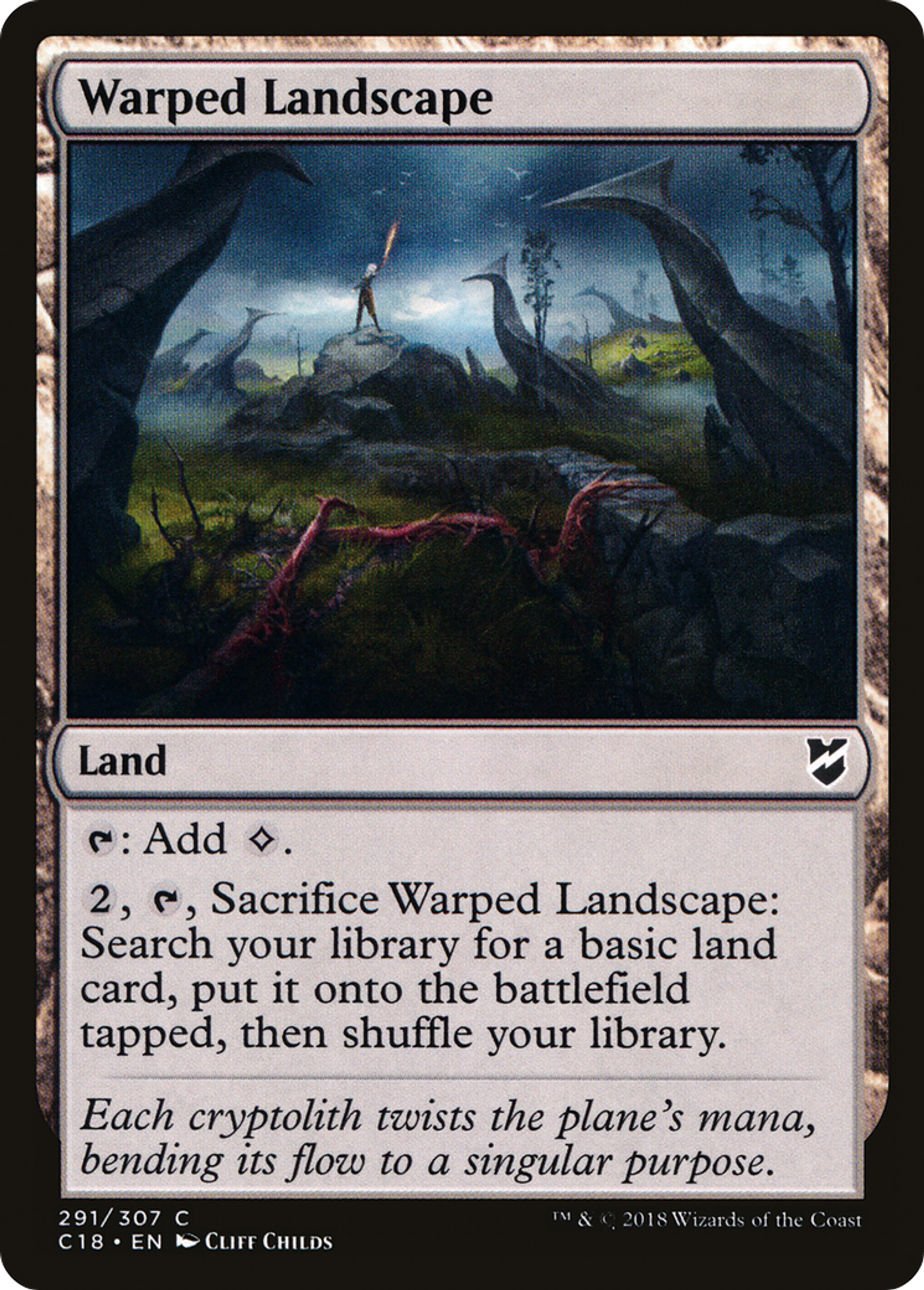 Warped Landscape — Commander 2018 — Magic: The Gathering