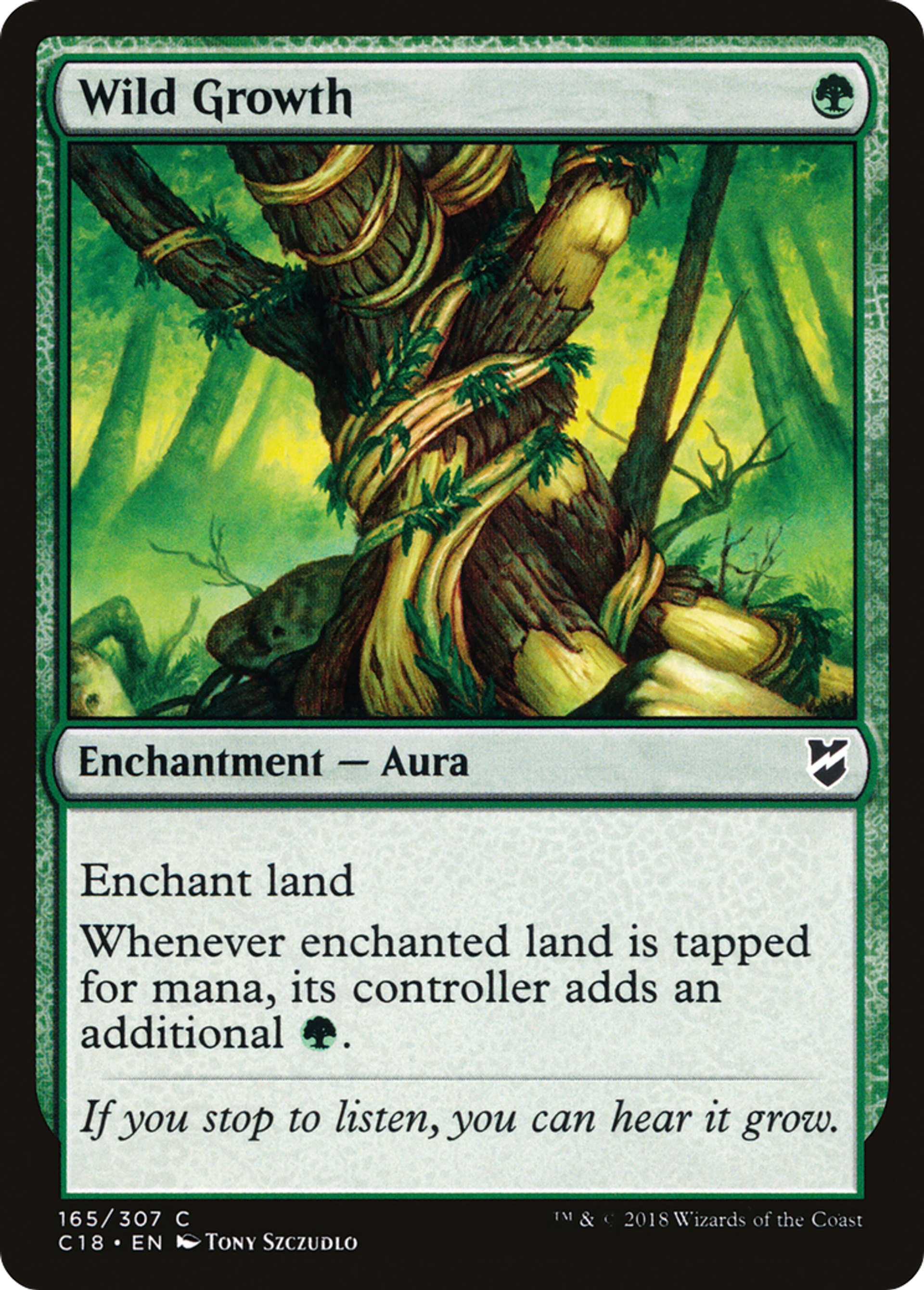 Wild Growth — Commander 2018 — Magic: The Gathering