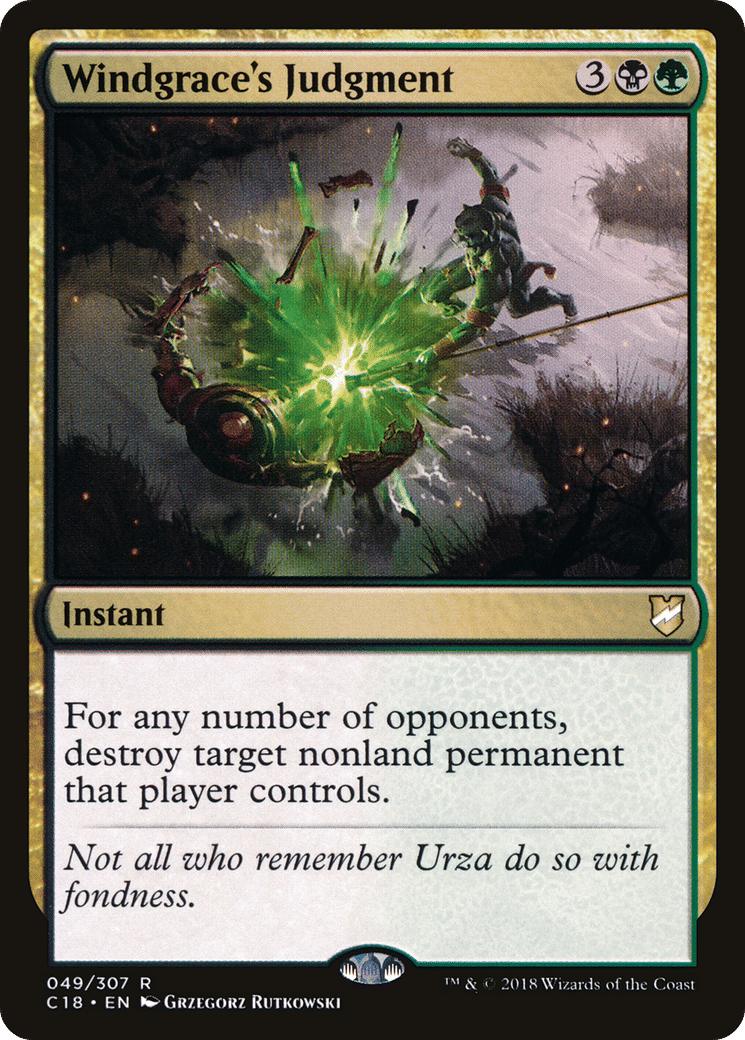 Windgrace's Judgment — Commander 2018 — Magic: The Gathering