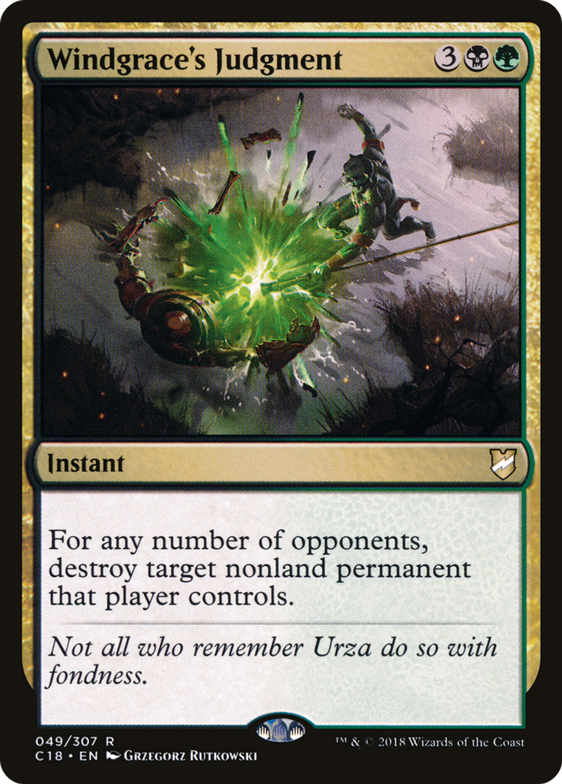 Windgrace's Judgment — Commander 2018 — Magic: The Gathering