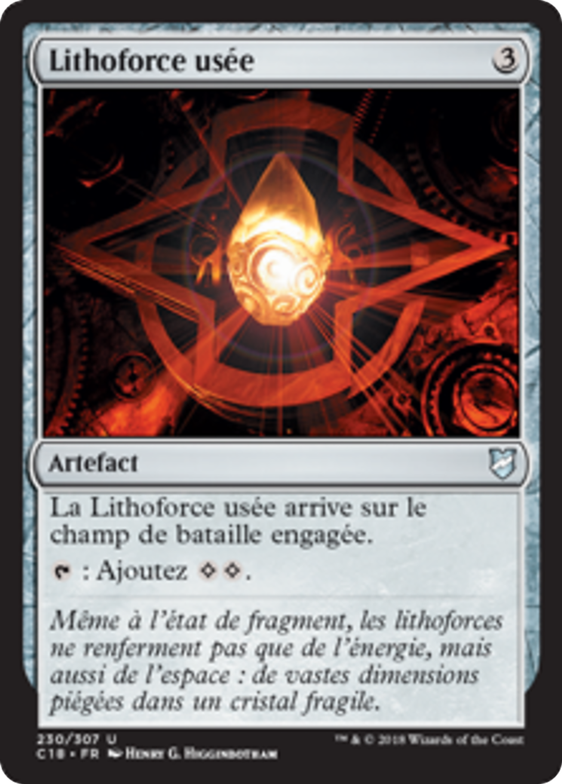 Lithoforce usée — Commander 2018 — Magic: The Gathering