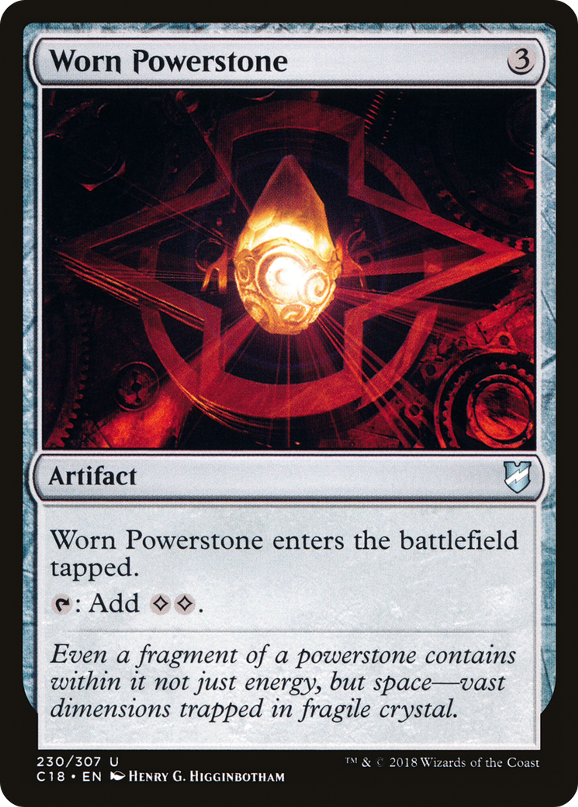 Worn Powerstone — Commander 2018 — Magic: The Gathering