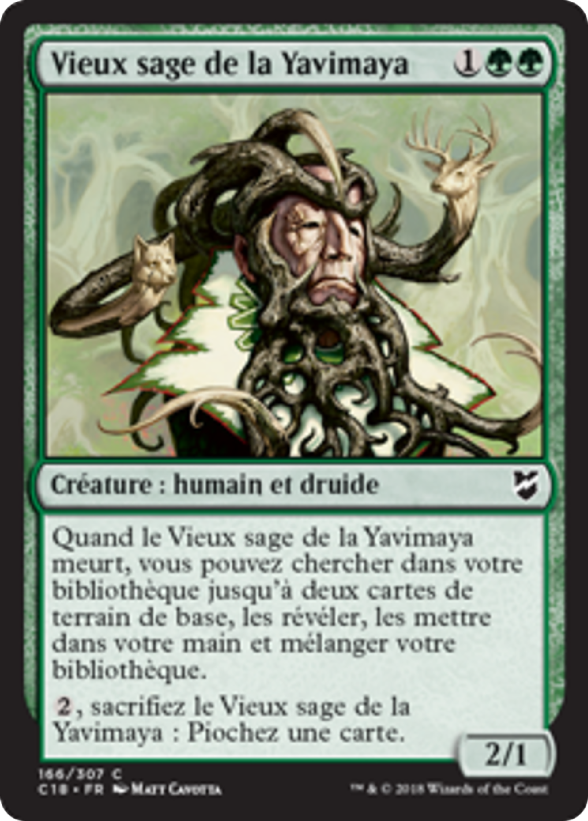 Vieux sage de la Yavimaya — Commander 2018 — Magic: The Gathering