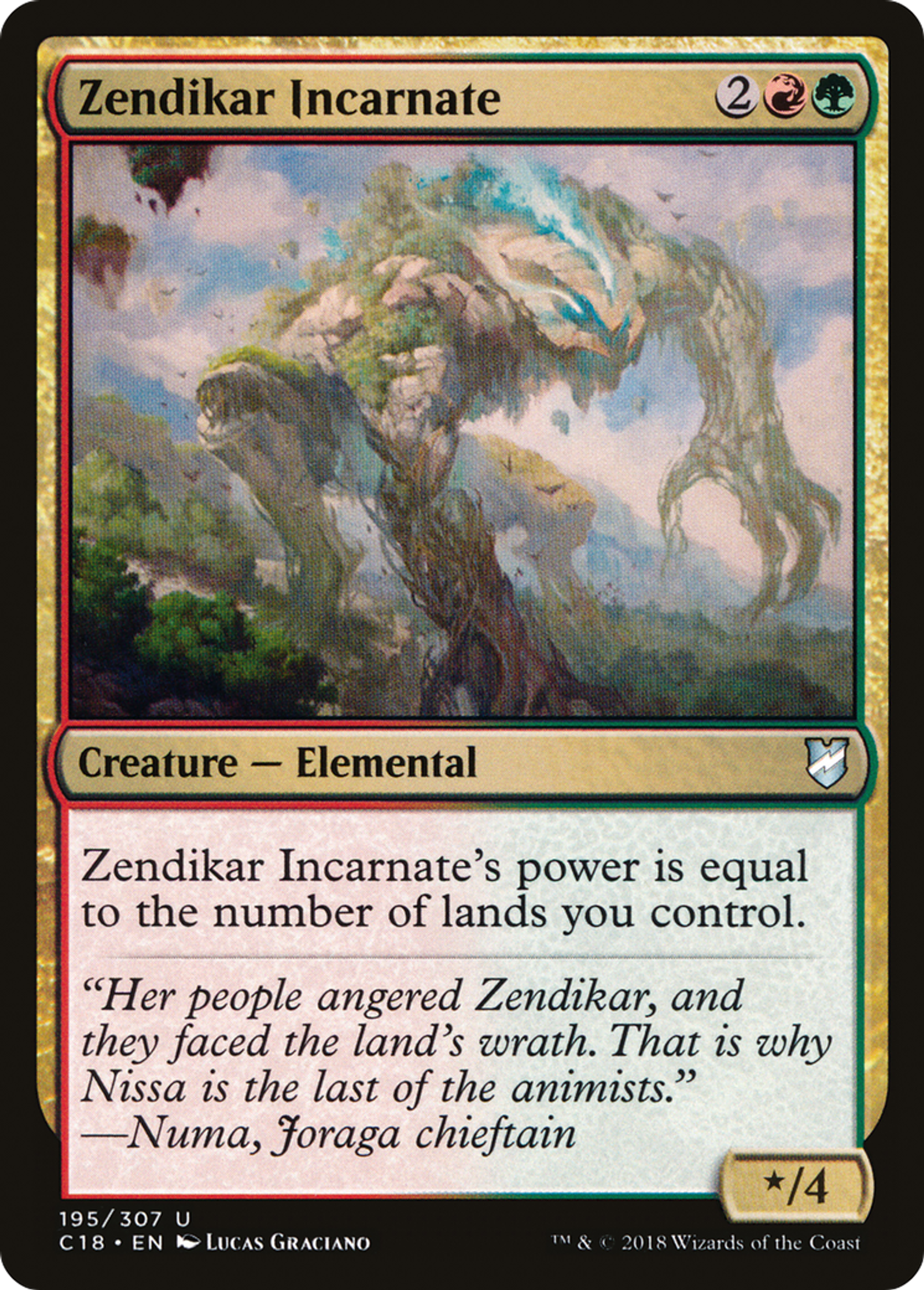 Zendikar Incarnate — Commander 2018 — Magic: The Gathering