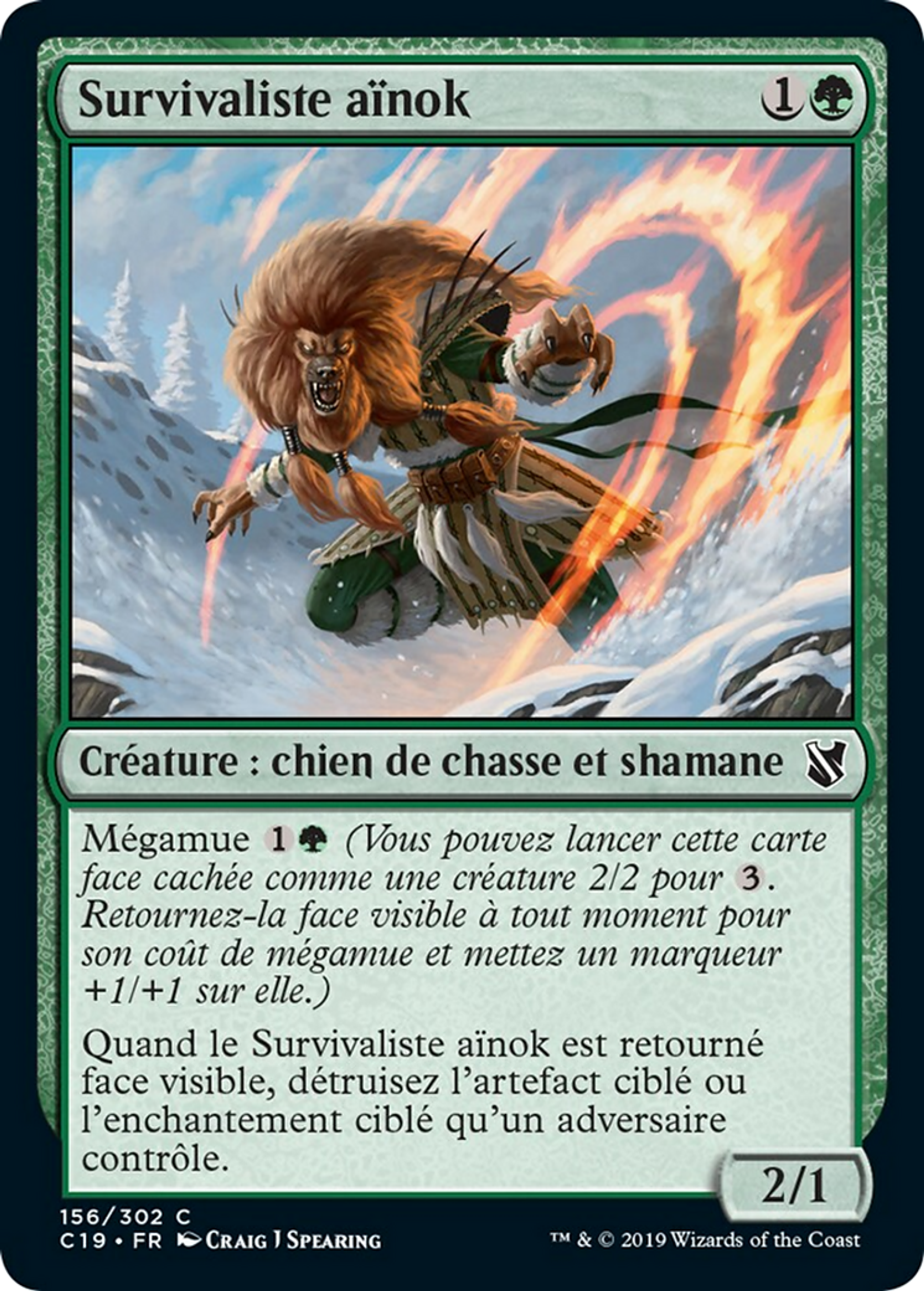 Survivaliste aïnok — Commander 2019 — Magic: The Gathering