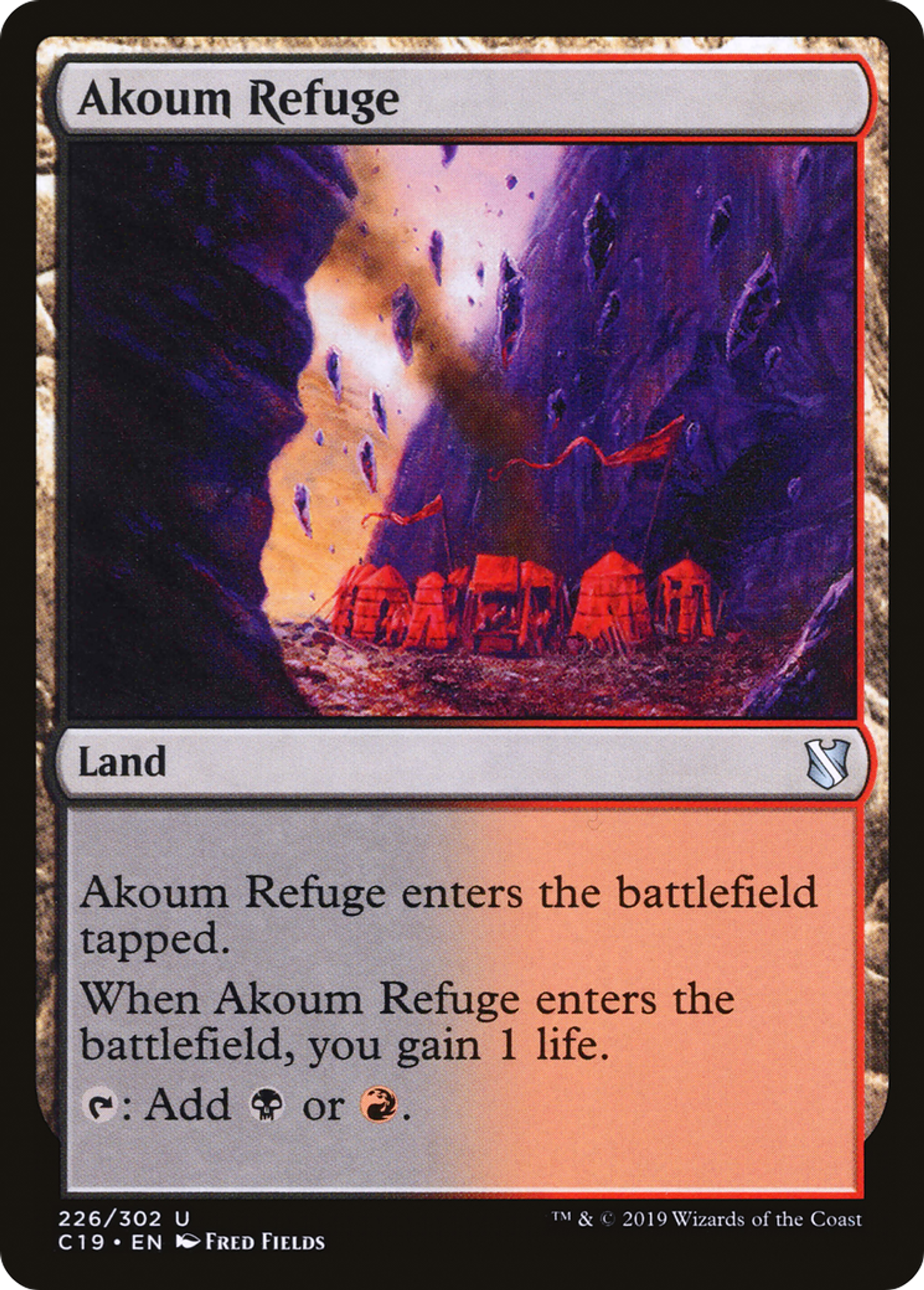 Akoum Refuge — Commander 2019 — Magic: The Gathering