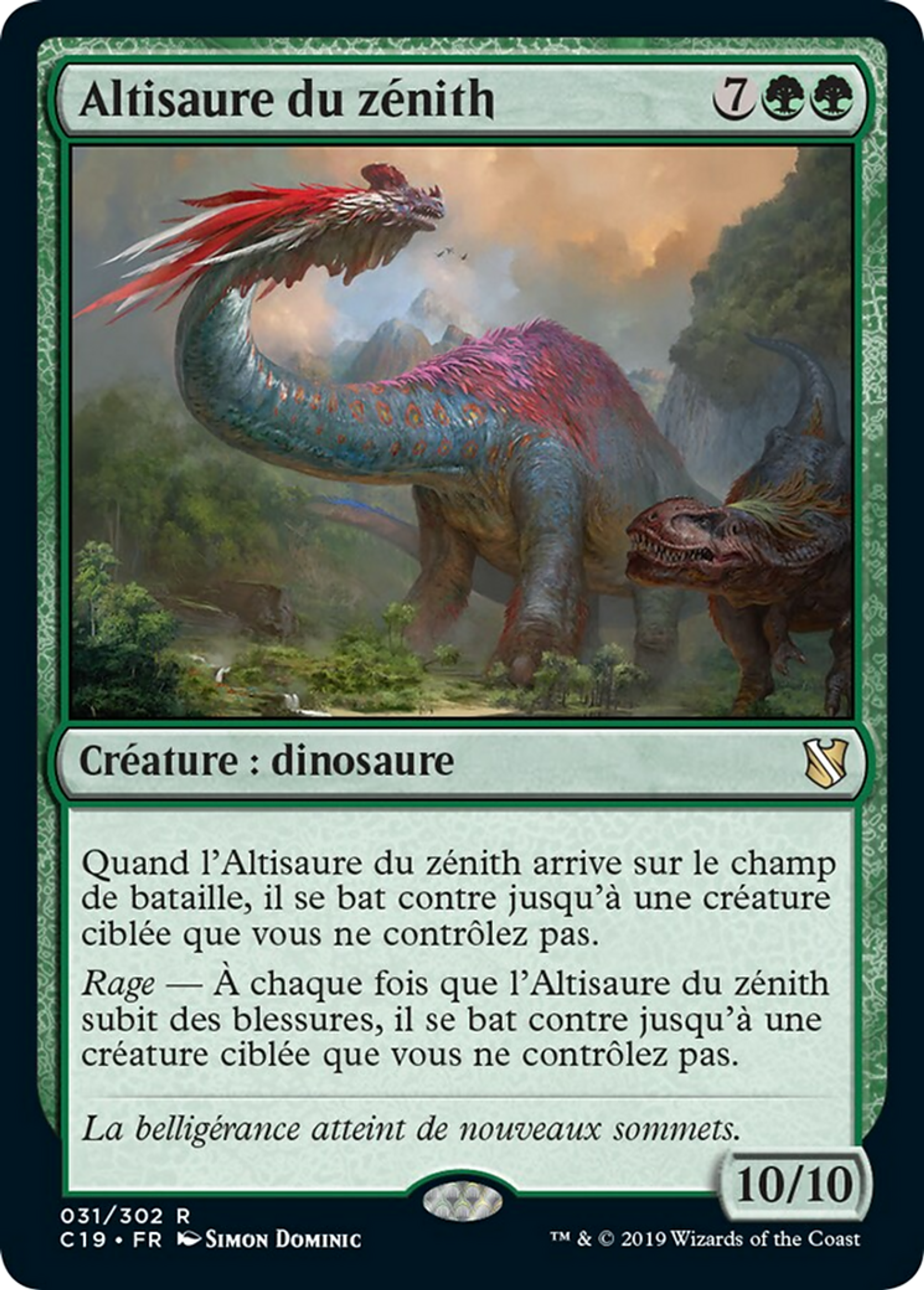 Altisaure du zénith — Commander 2019 — Magic: The Gathering