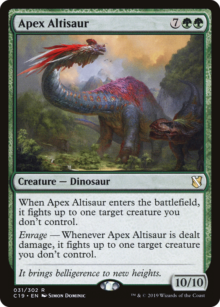 Apex Altisaur — Commander 2019 — Magic: The Gathering