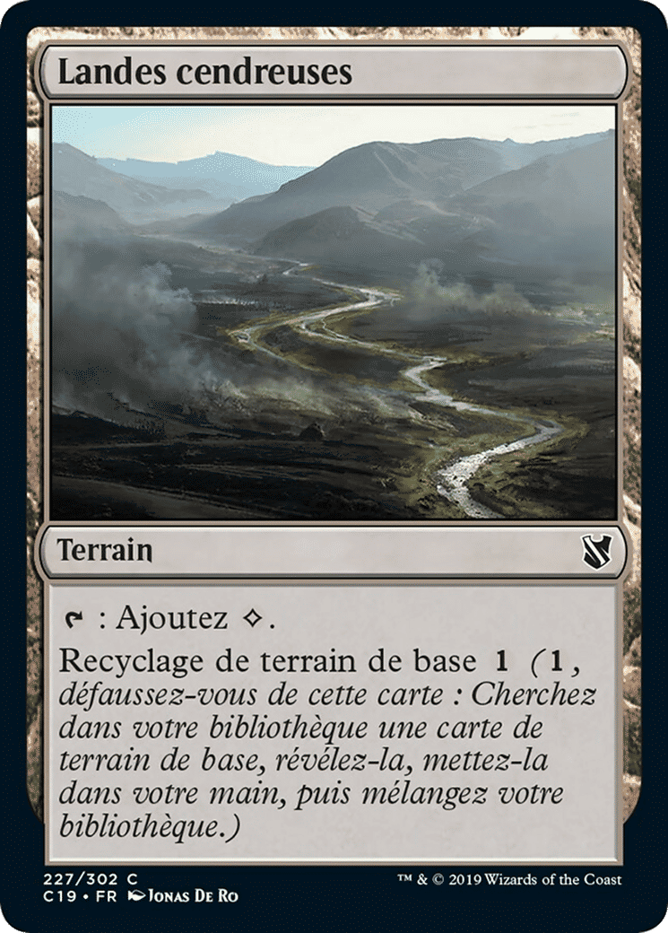 Landes cendreuses — Commander 2019 — Magic: The Gathering