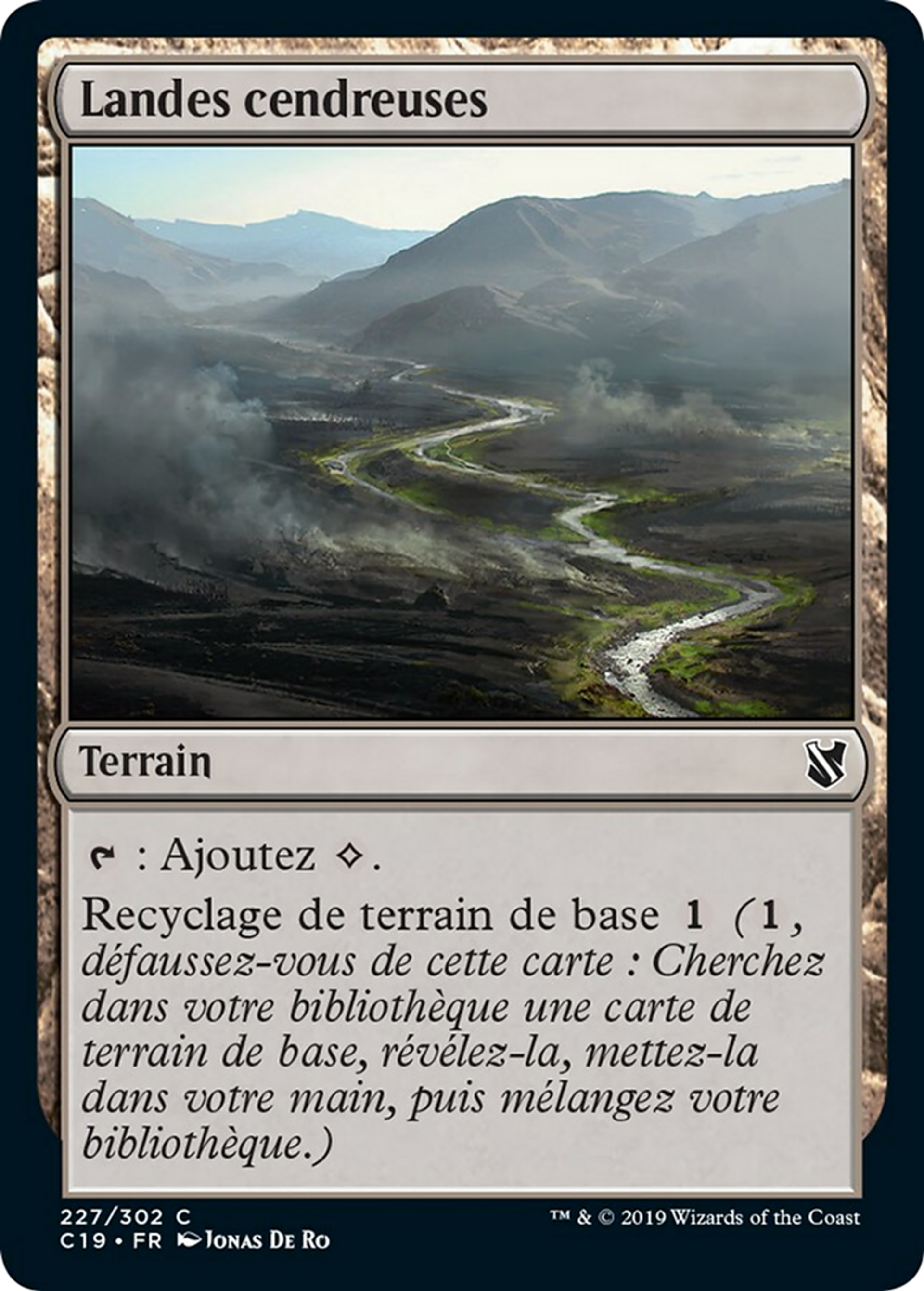 Landes cendreuses — Commander 2019 — Magic: The Gathering