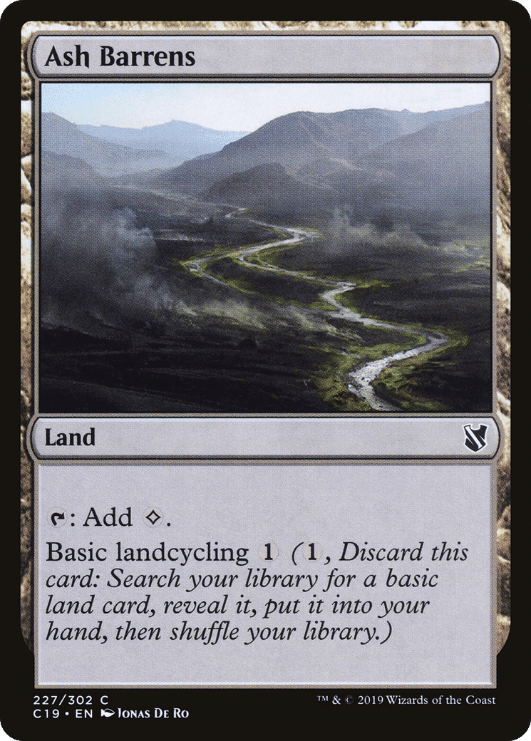 Ash Barrens — Commander 2019 — Magic: The Gathering