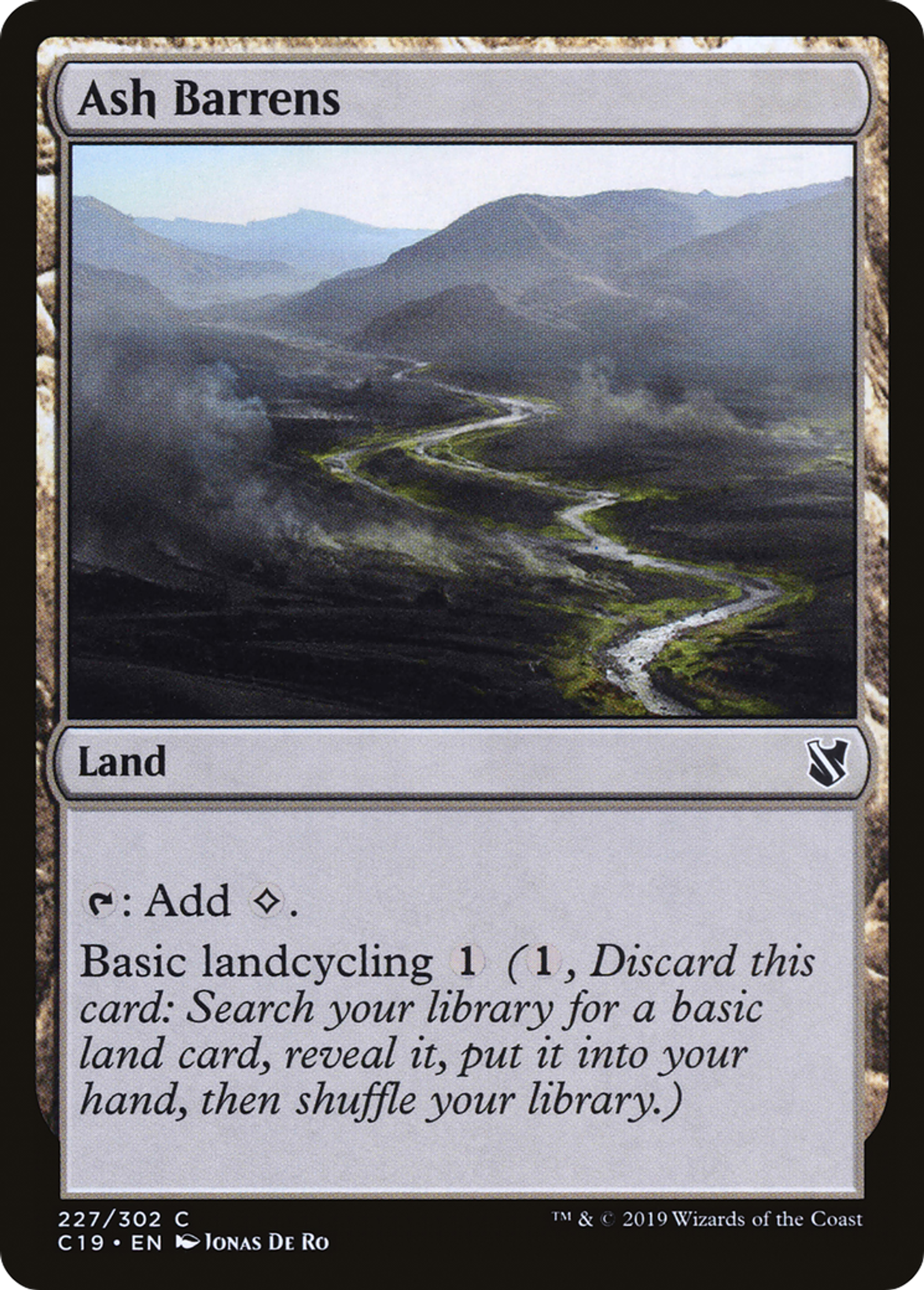 Ash Barrens — Commander 2019 — Magic: The Gathering