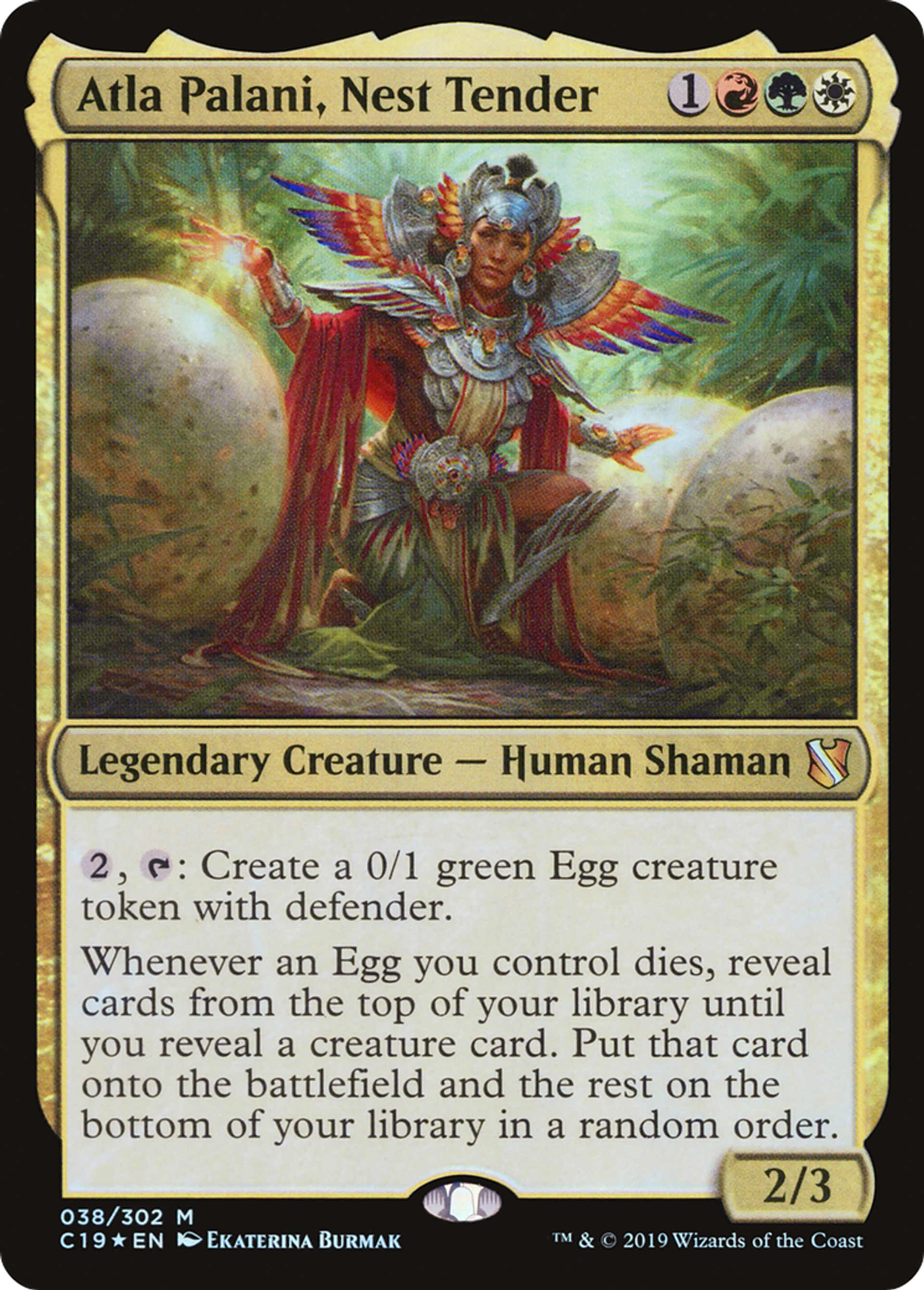 Atla Palani, Nest Tender — Commander 2019 — Magic: The Gathering