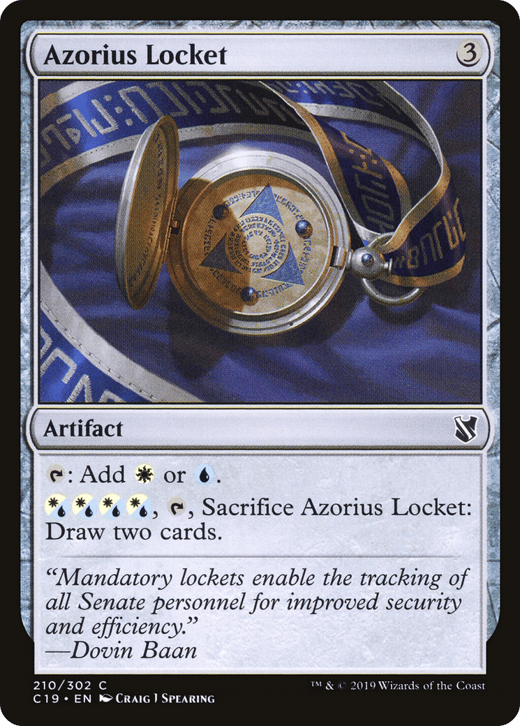 Azorius Locket — Commander 2019 — Magic: The Gathering