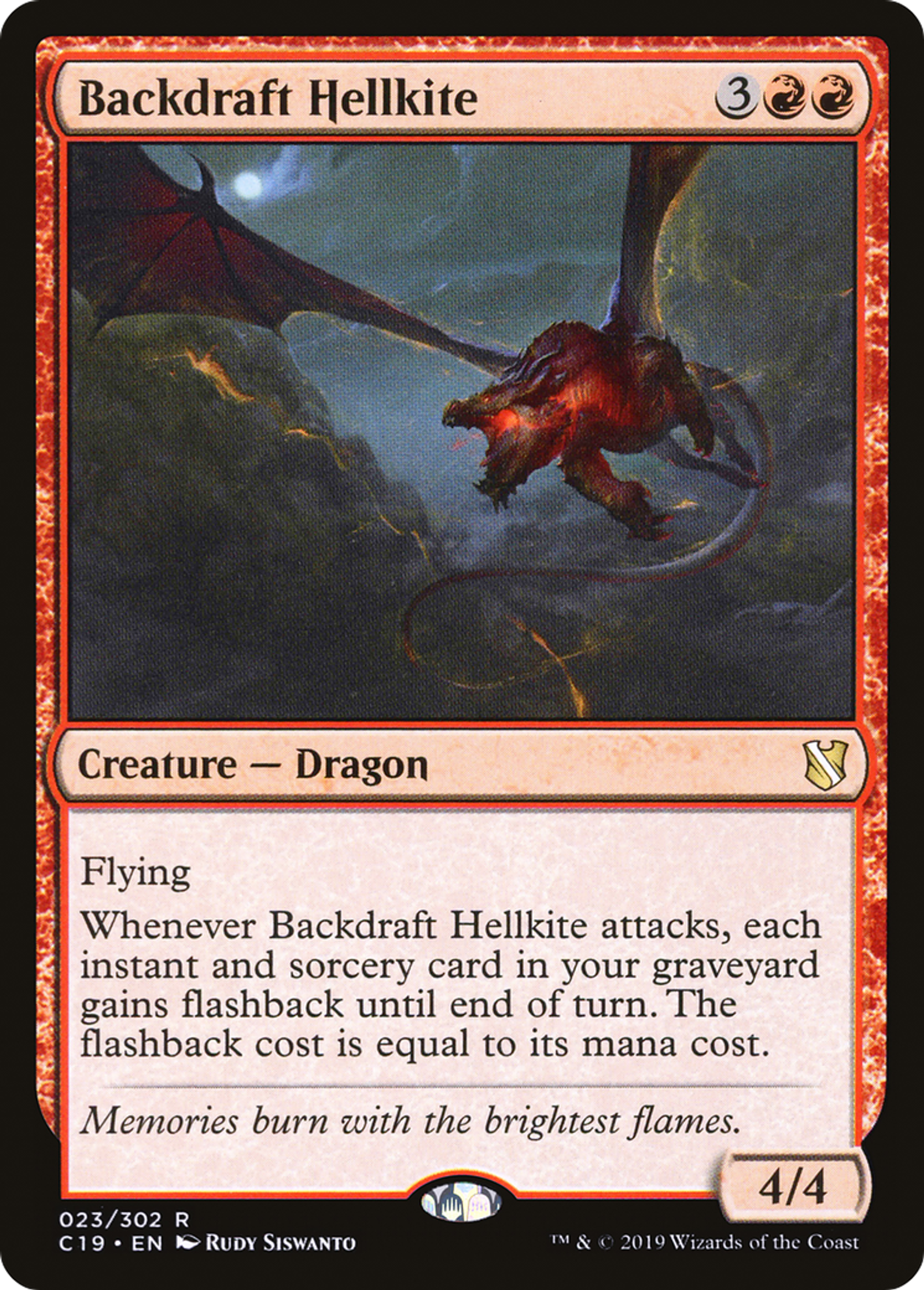 Backdraft Hellkite — Commander 2019 — Magic: The Gathering