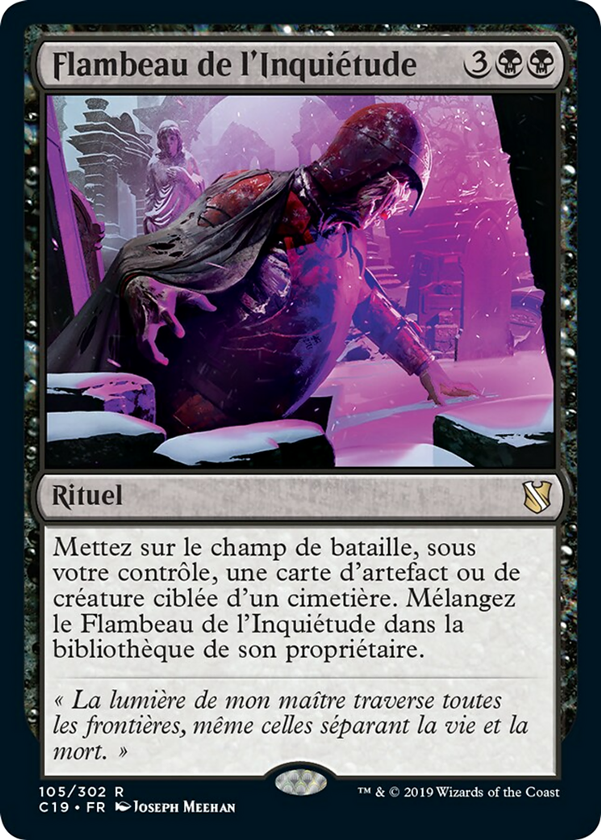 Flambeau de l'Inquiétude — Commander 2019 — Magic: The Gathering