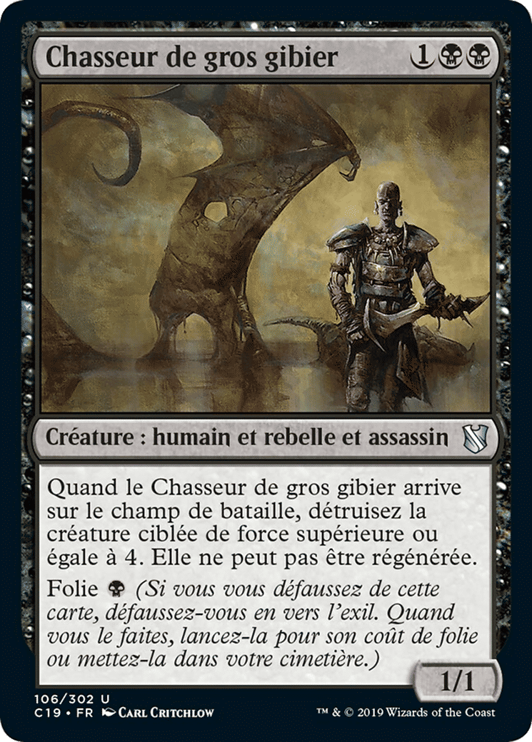 Chasseur de gros gibier — Commander 2019 — Magic: The Gathering