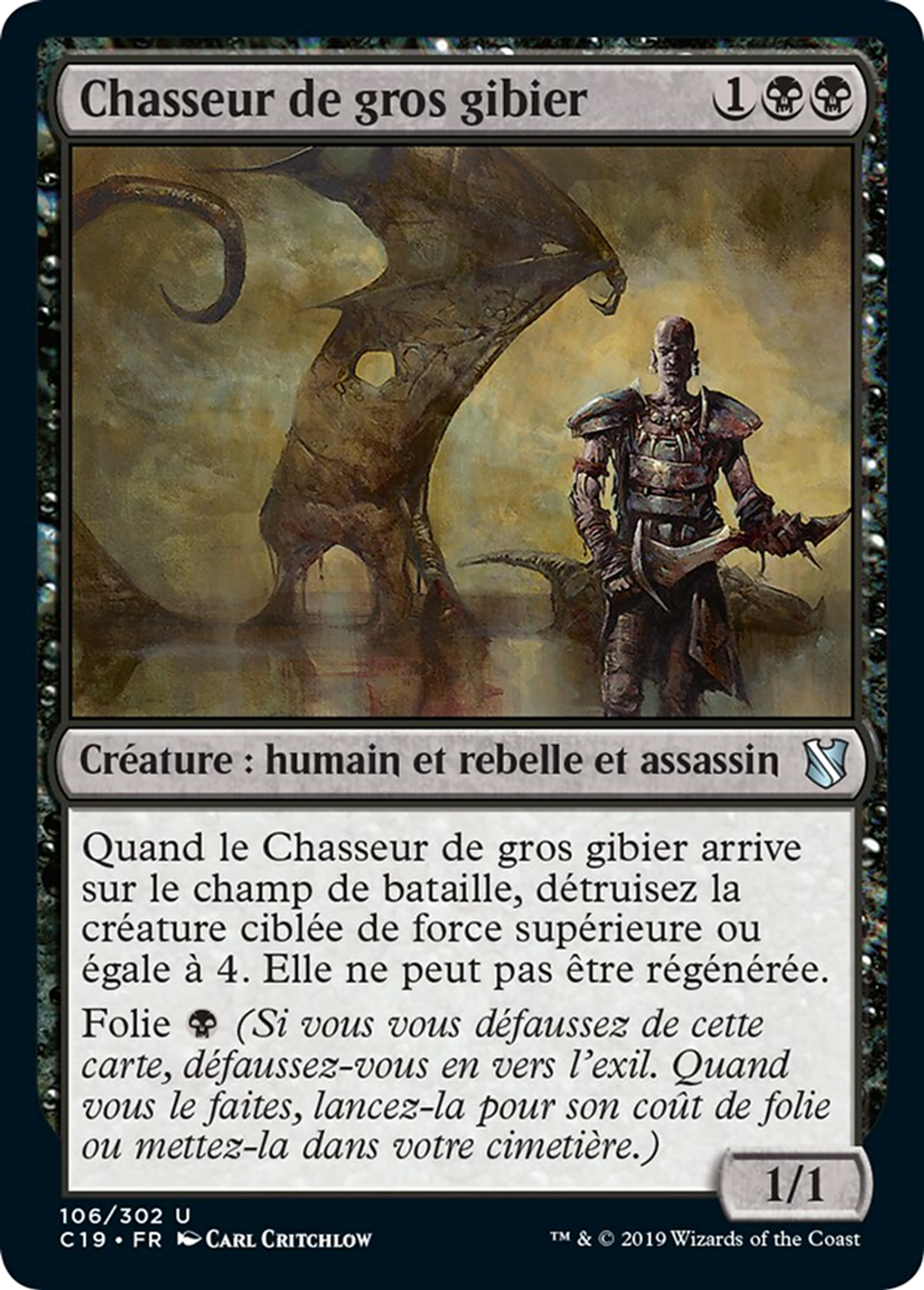 Chasseur de gros gibier — Commander 2019 — Magic: The Gathering