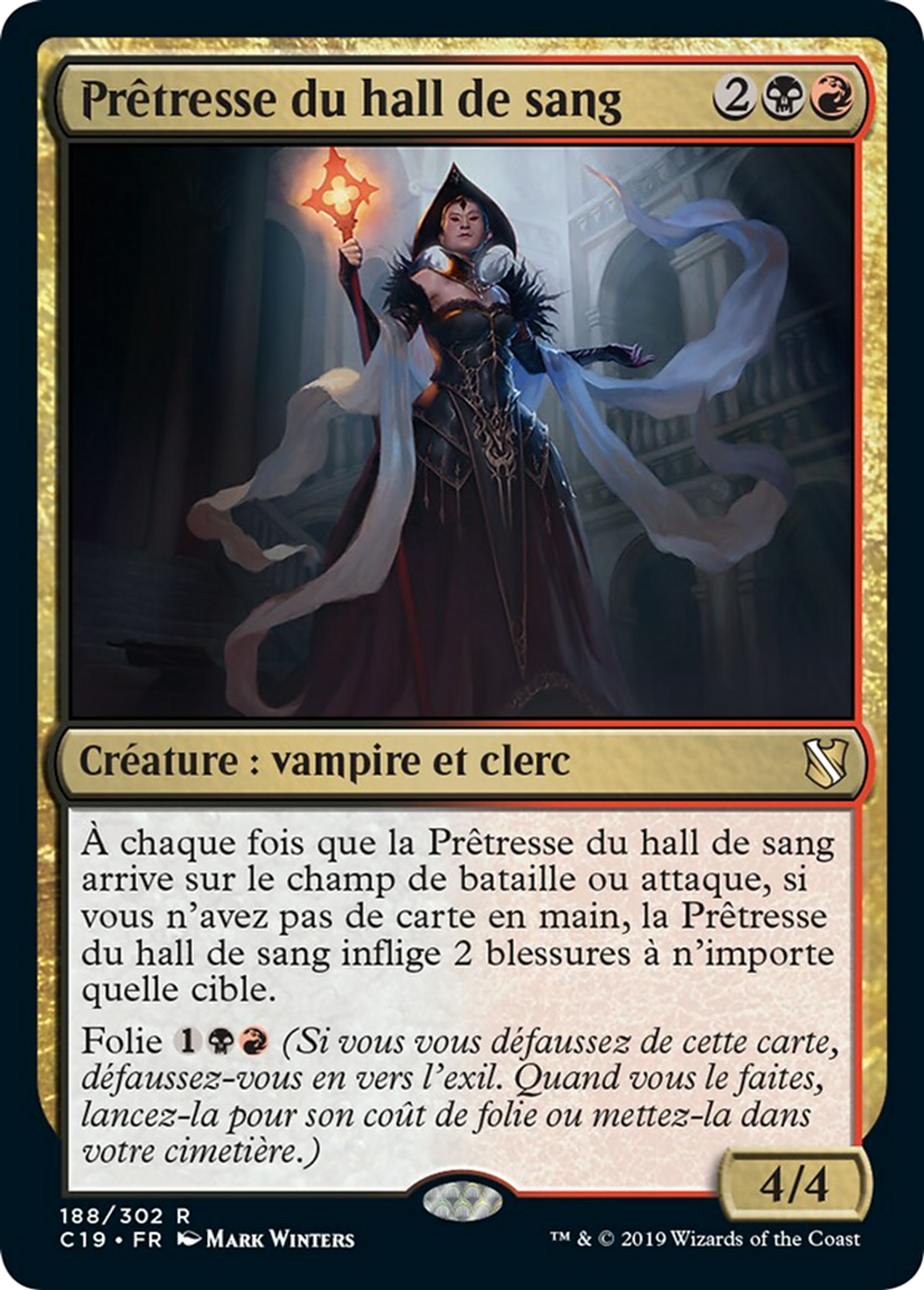 Prêtresse du hall de sang — Commander 2019 — Magic: The Gathering