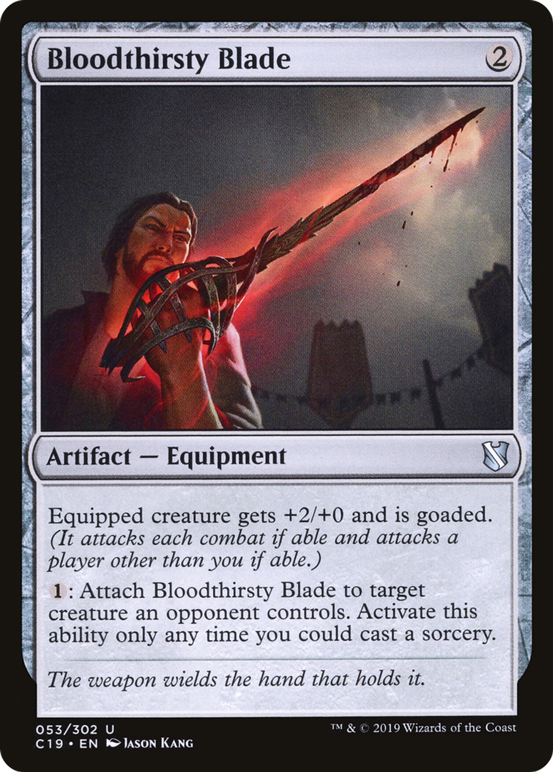 Bloodthirsty Blade — Commander 2019 — Magic: The Gathering