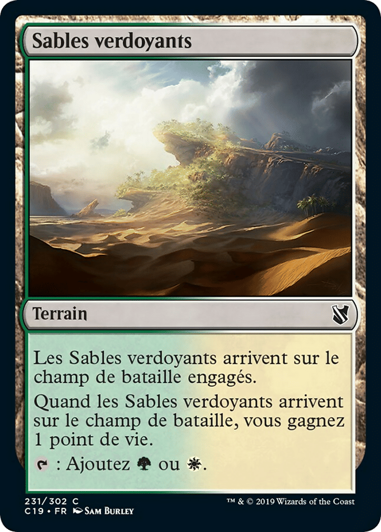 Sables verdoyants — Commander 2019 — Magic: The Gathering