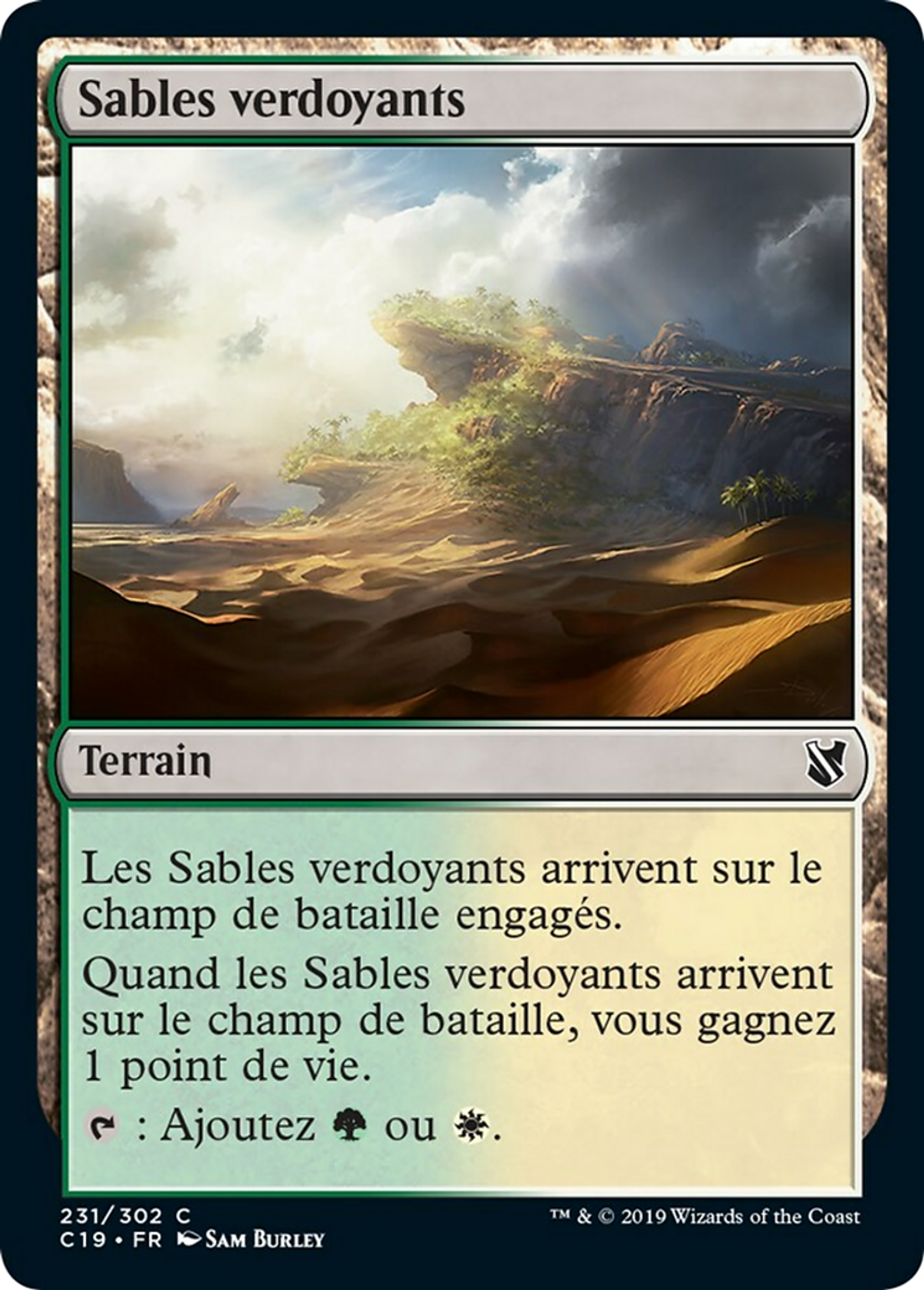 Sables verdoyants — Commander 2019 — Magic: The Gathering