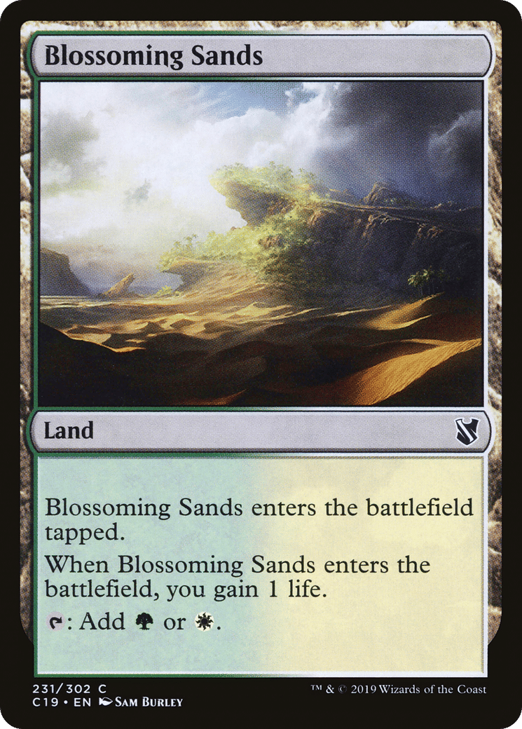 Blossoming Sands — Commander 2019 — Magic: The Gathering