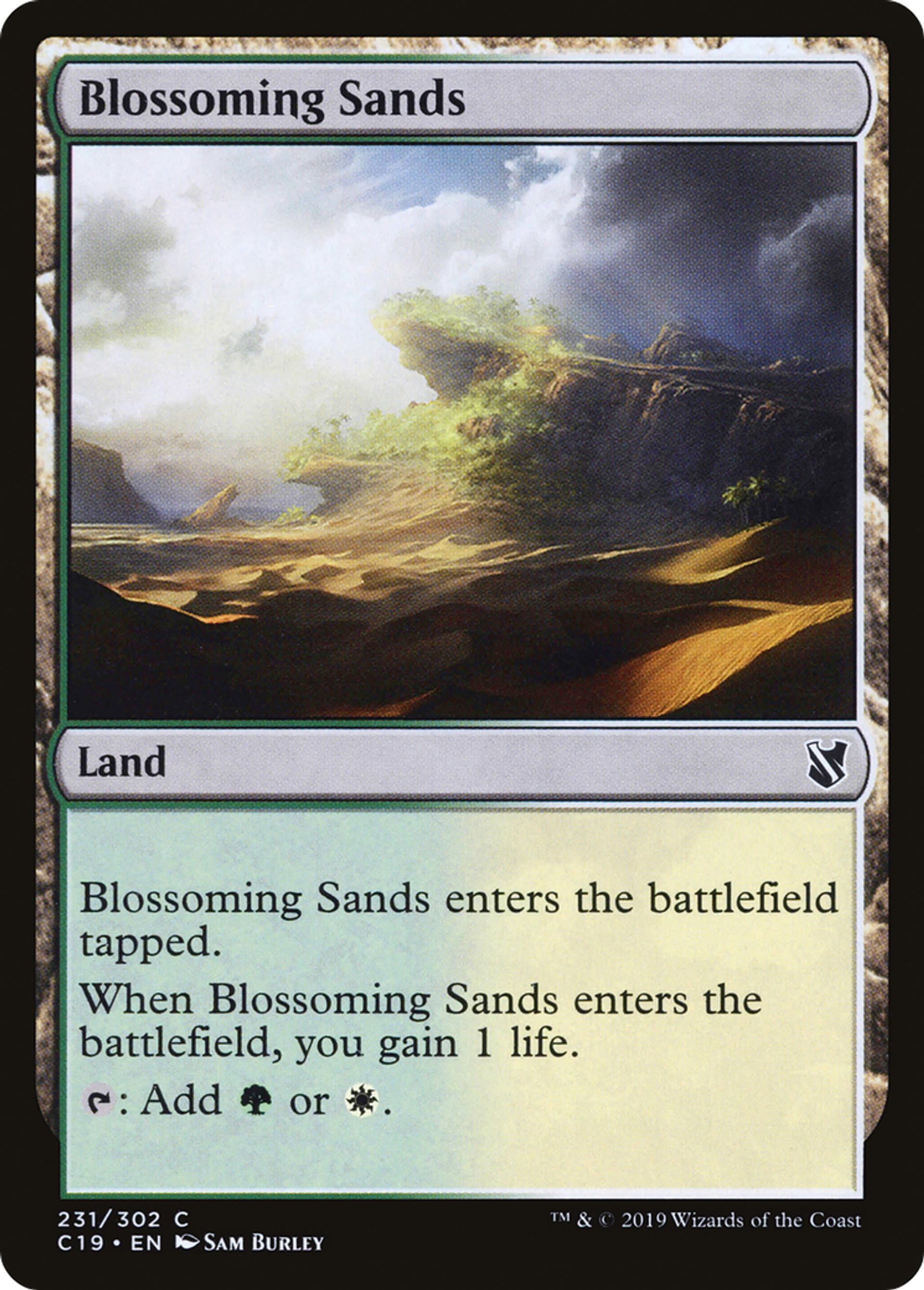 Blossoming Sands — Commander 2019 — Magic: The Gathering