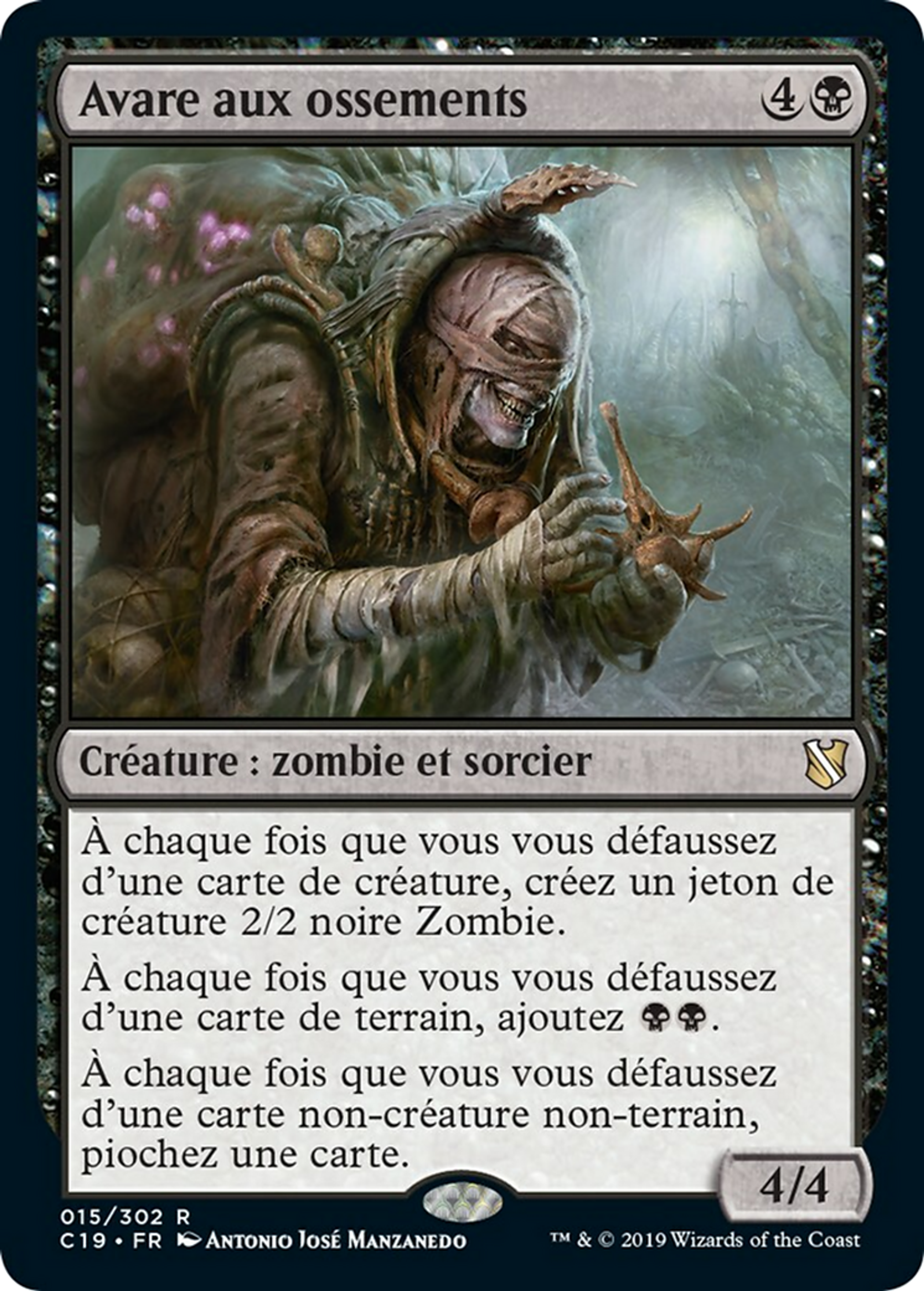 Avare aux ossements — Commander 2019 — Magic: The Gathering