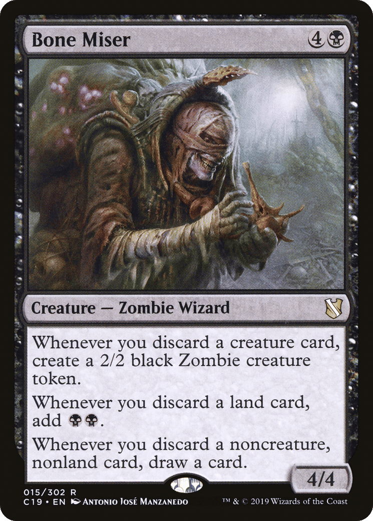 Bone Miser — Commander 2019 — Magic: The Gathering