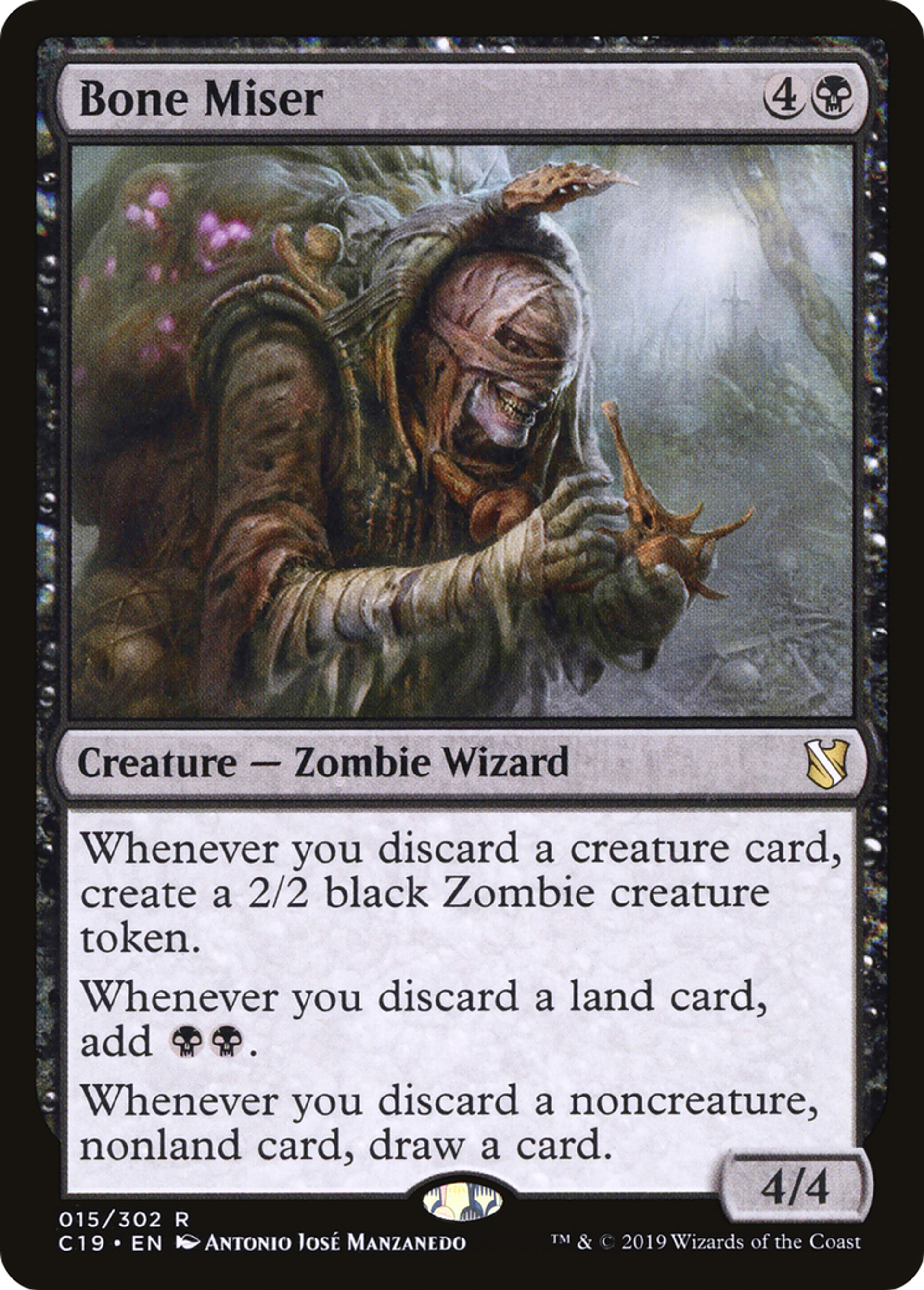 Bone Miser — Commander 2019 — Magic: The Gathering