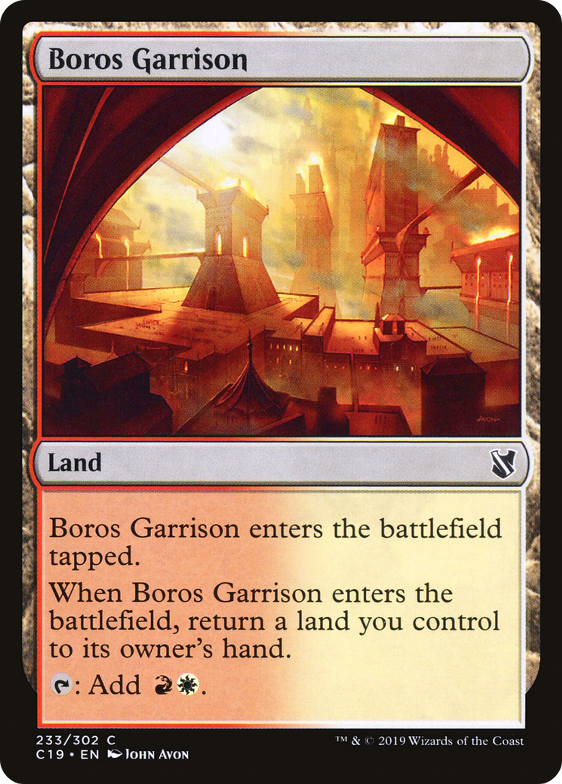 Boros Garrison — Commander 2019 — Magic: The Gathering