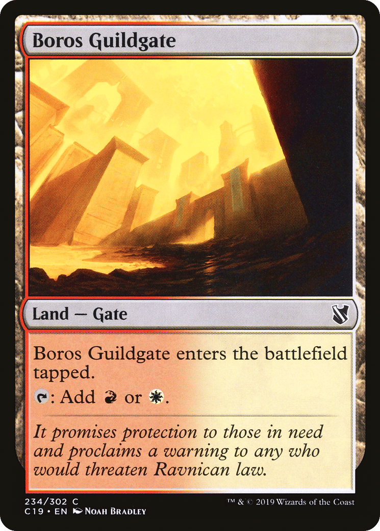 Boros Guildgate — Commander 2019 — Magic: The Gathering