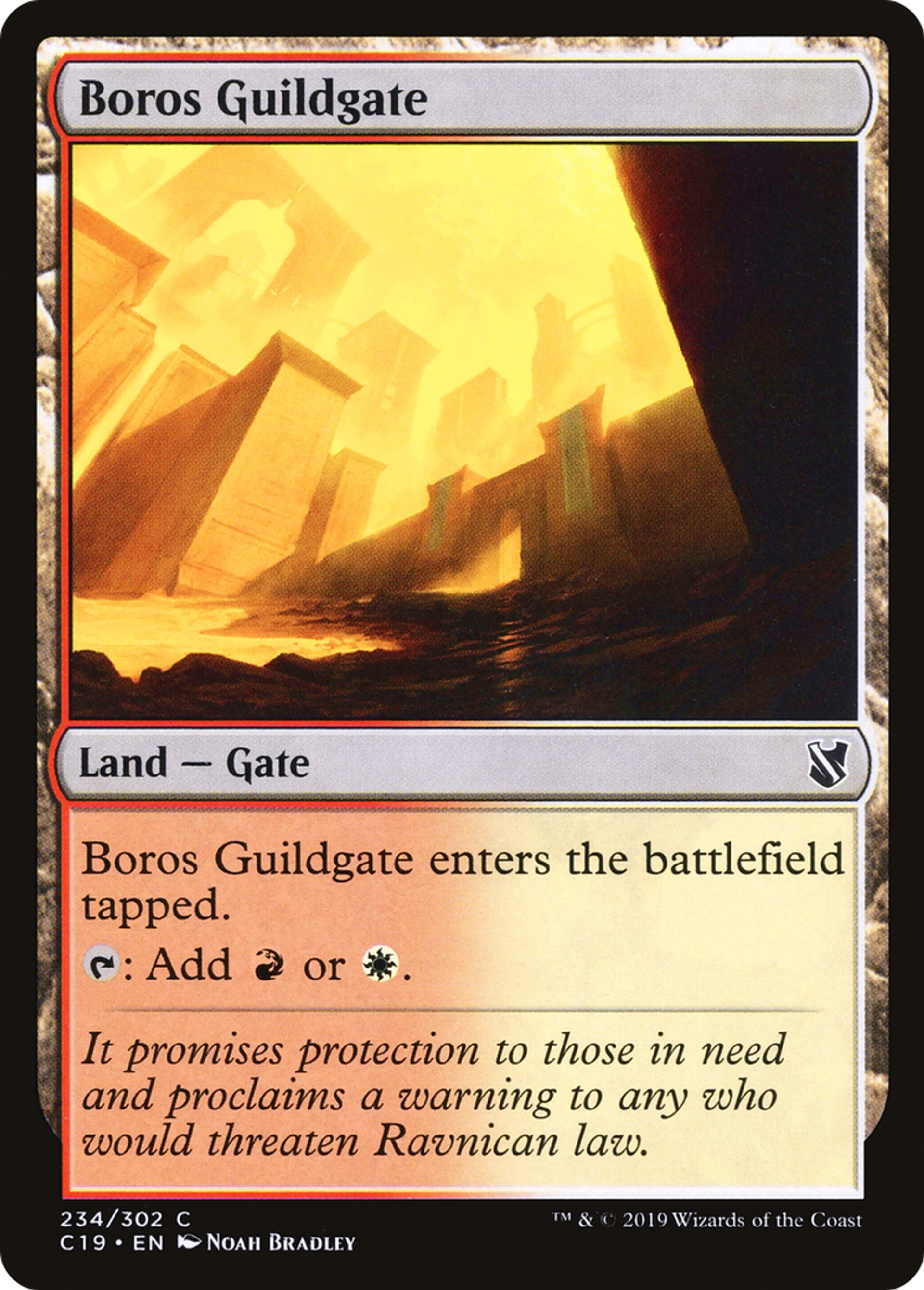 Boros Guildgate — Commander 2019 — Magic: The Gathering