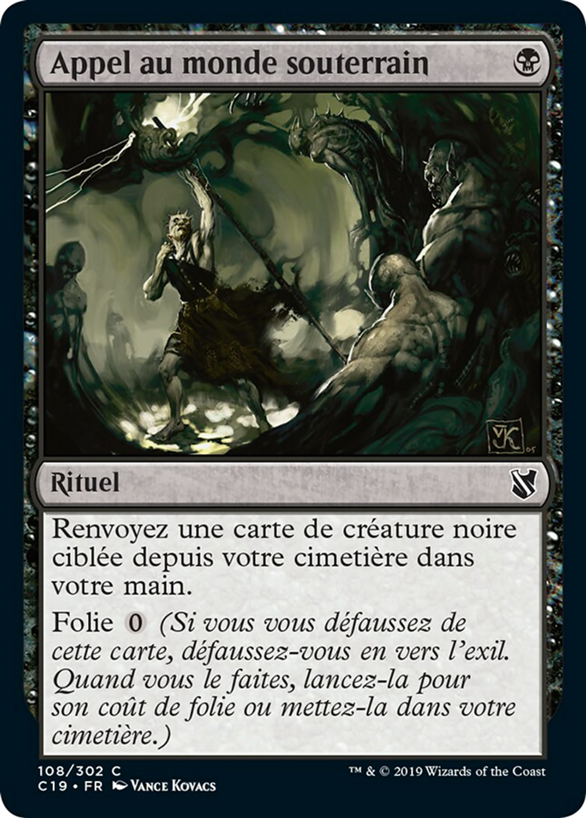 Appel au monde souterrain — Commander 2019 — Magic: The Gathering
