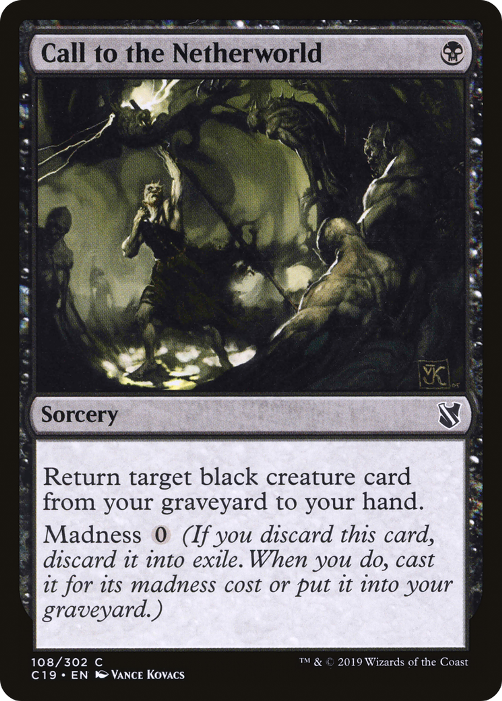Call to the Netherworld — Commander 2019 — Magic: The Gathering